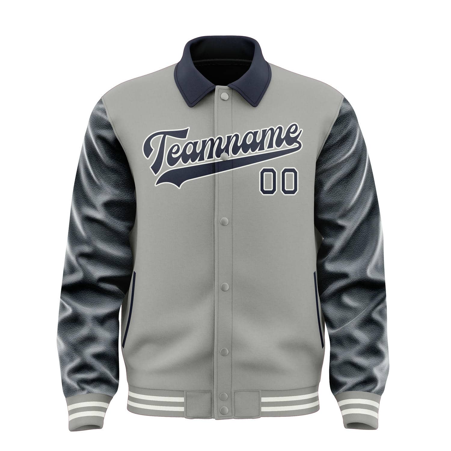 Custom Gray Navy Jacket