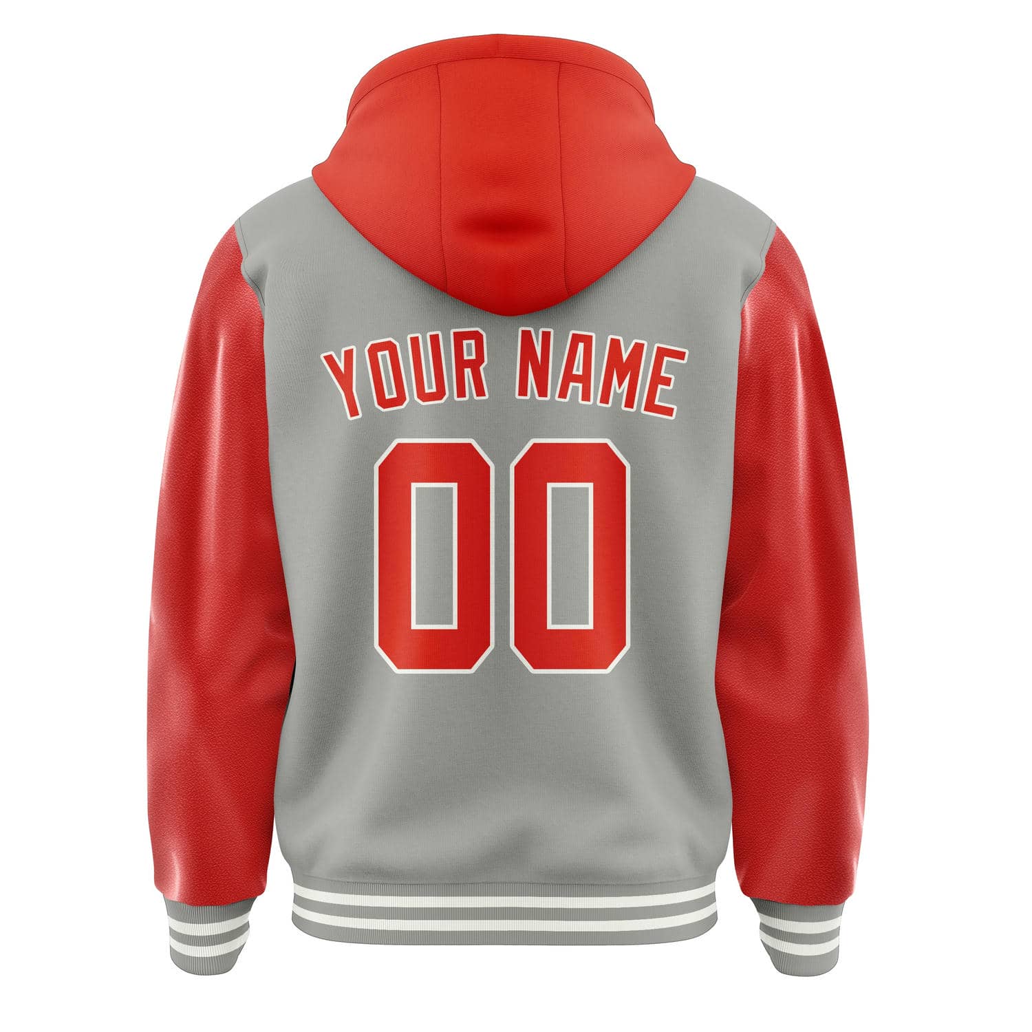 Custom Gray Orange Red Jacket