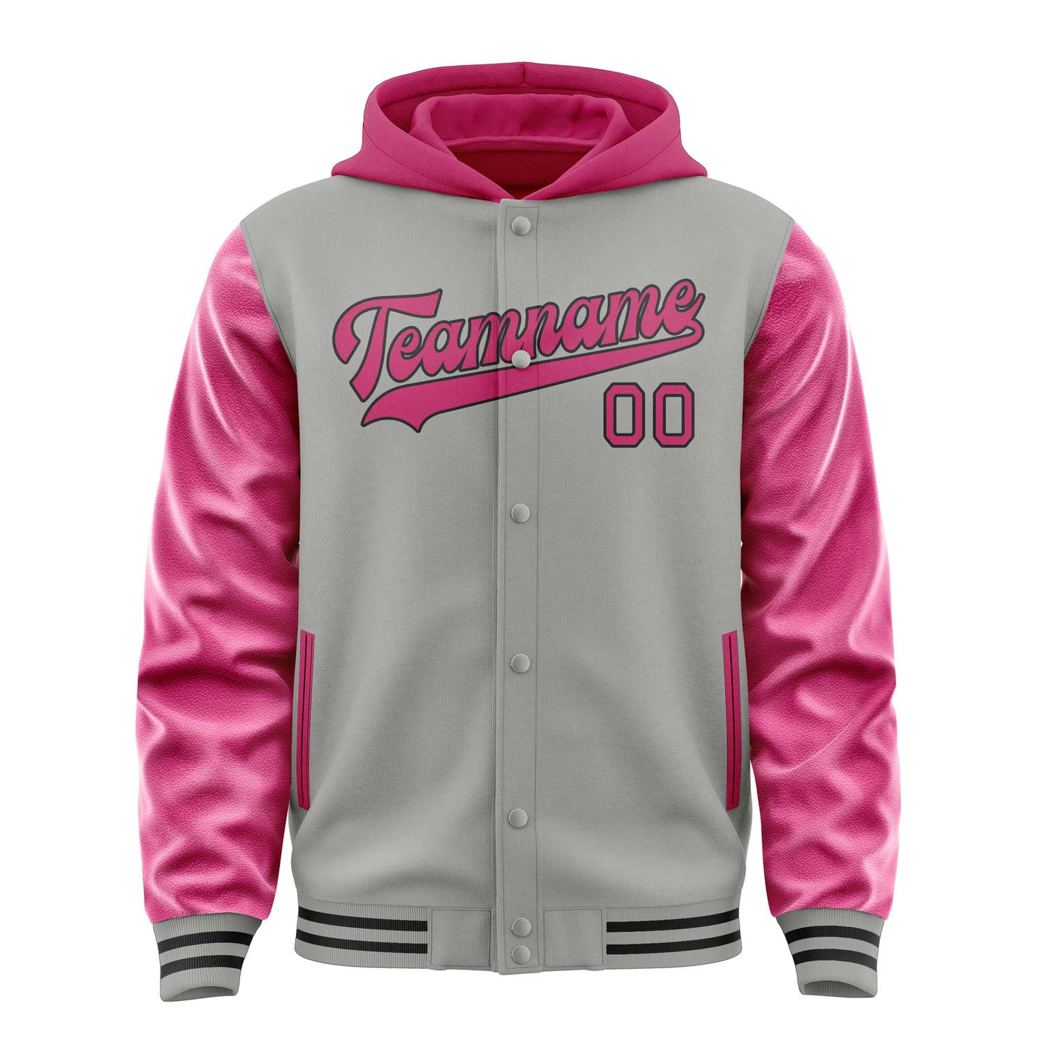 Custom Gray Pink Jacket