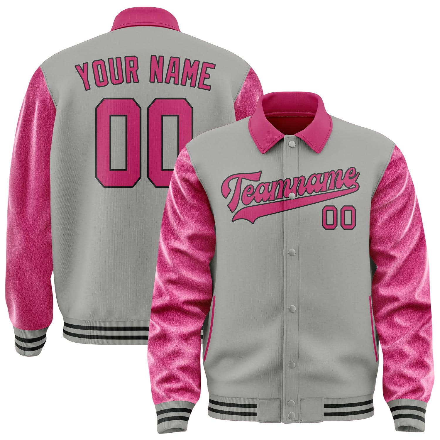Custom Gray Pink Jacket