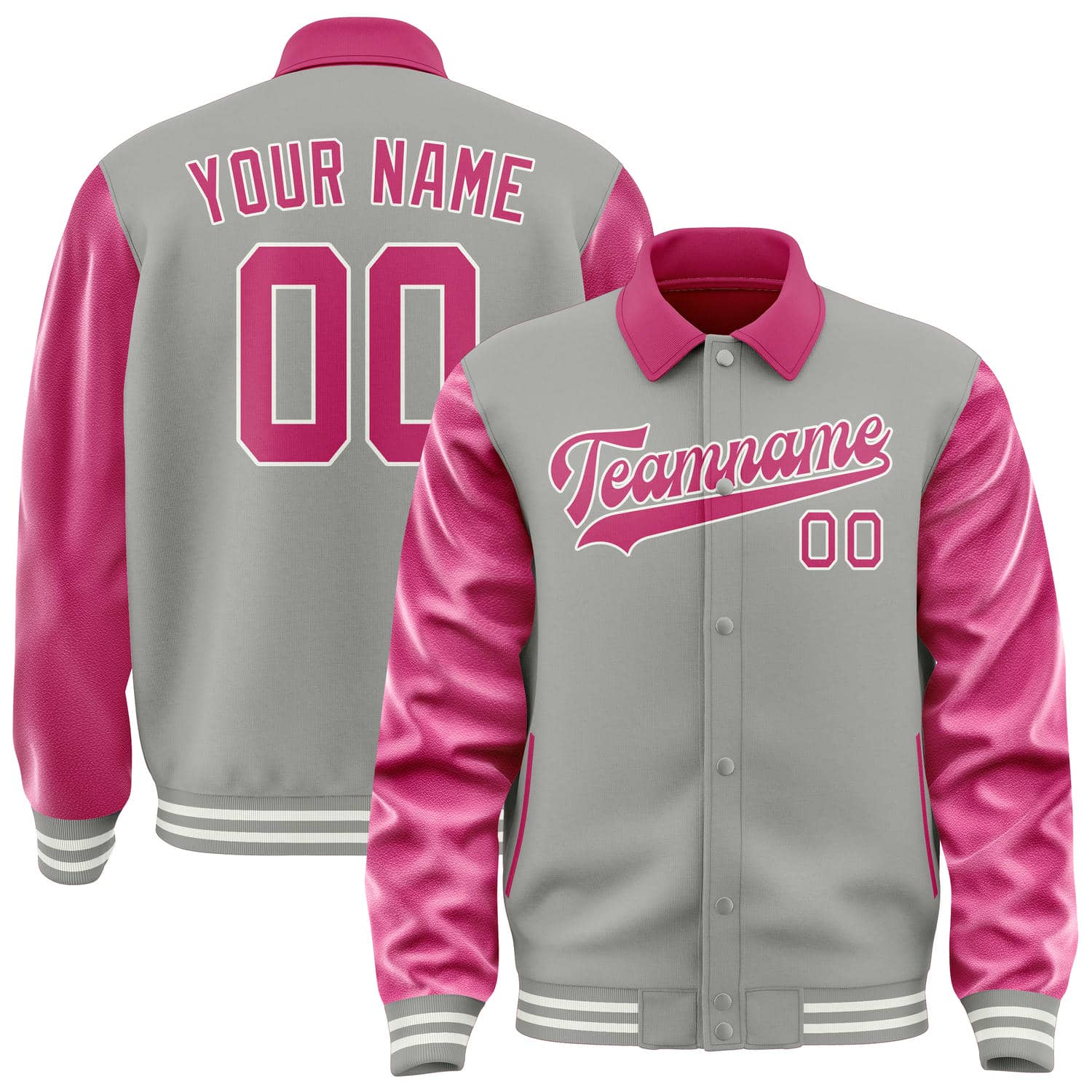 Custom Gray Pink Jacket