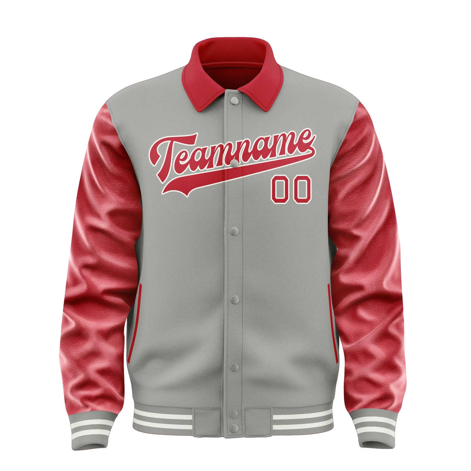 Custom Gray Red Jacket