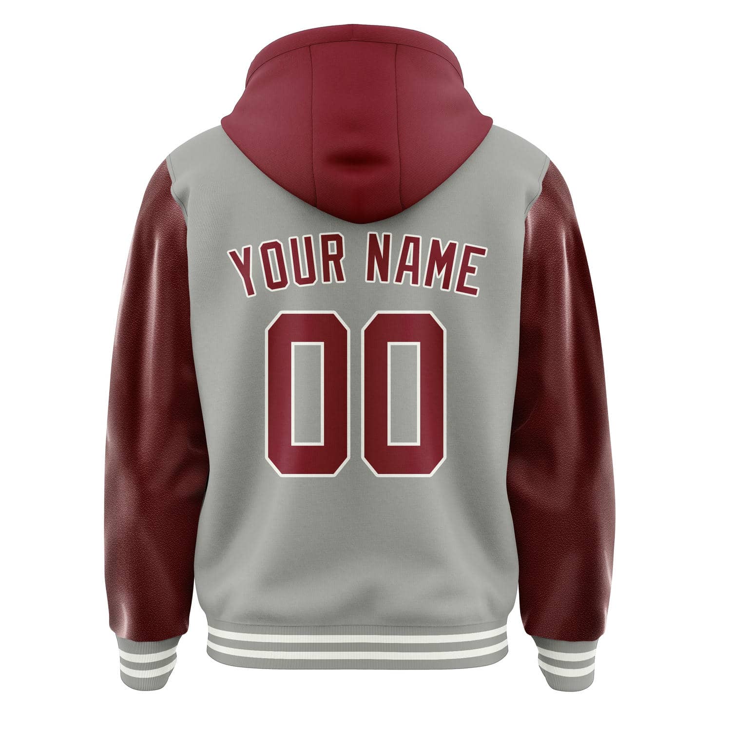 Custom Gray Crimson Red Jacket