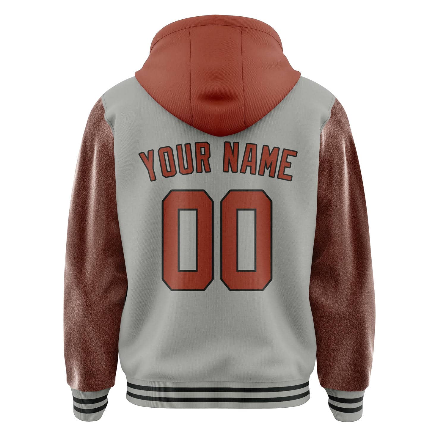 Custom Gray Coral Red Jacket