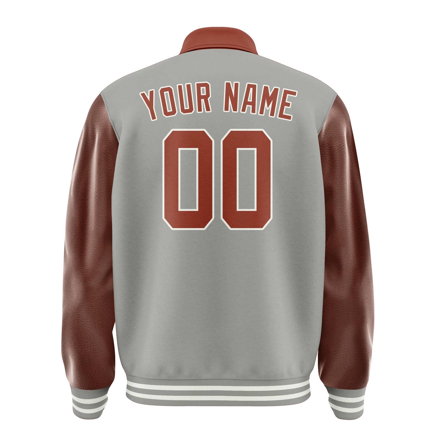 Custom Gray Coral Red Jacket