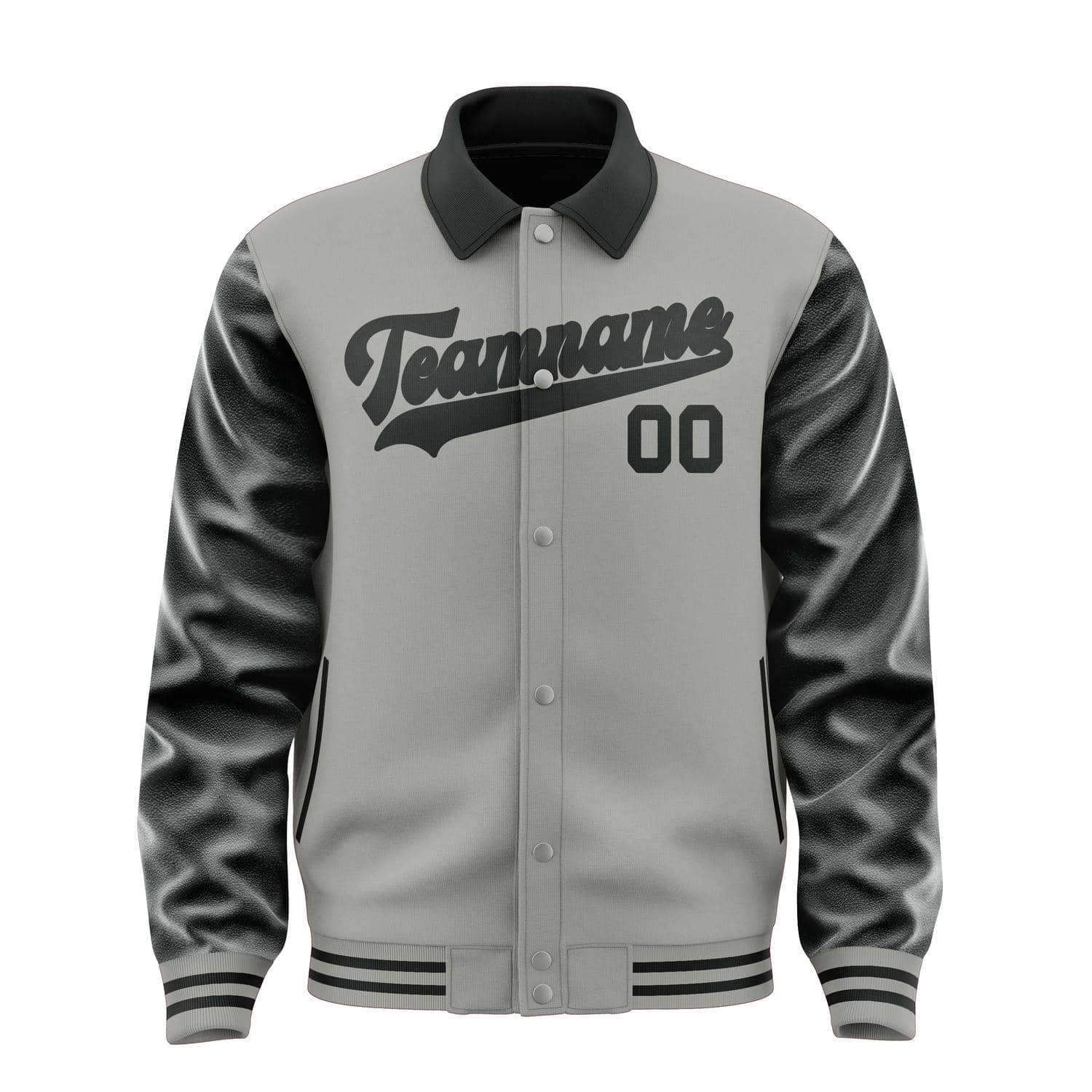Custom Gray Black Jacket