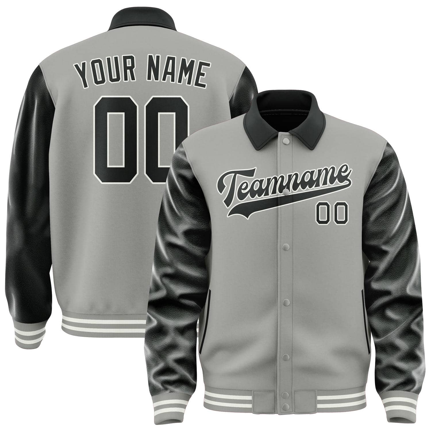 Custom Gray Black Jacket