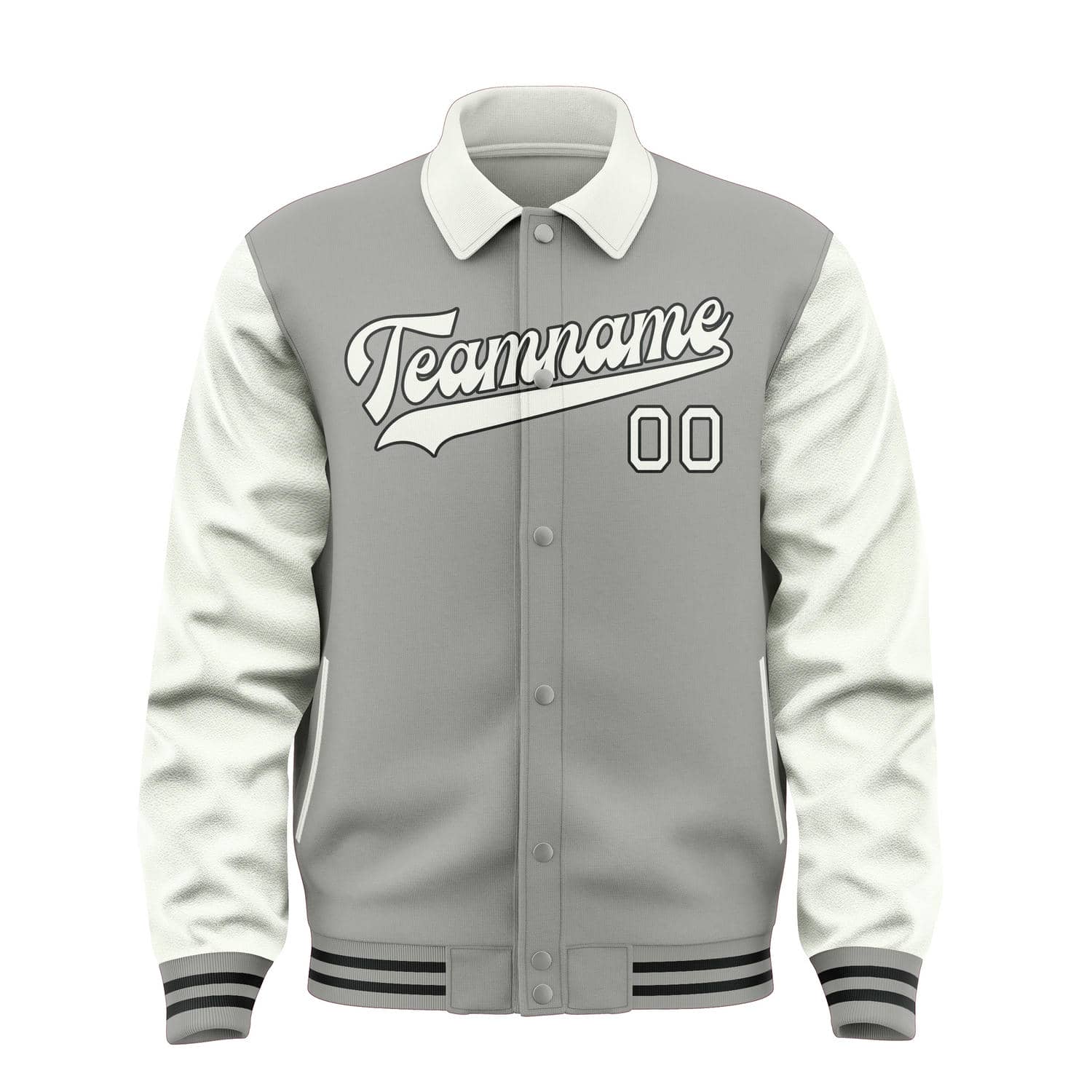Custom Gray White Jacket