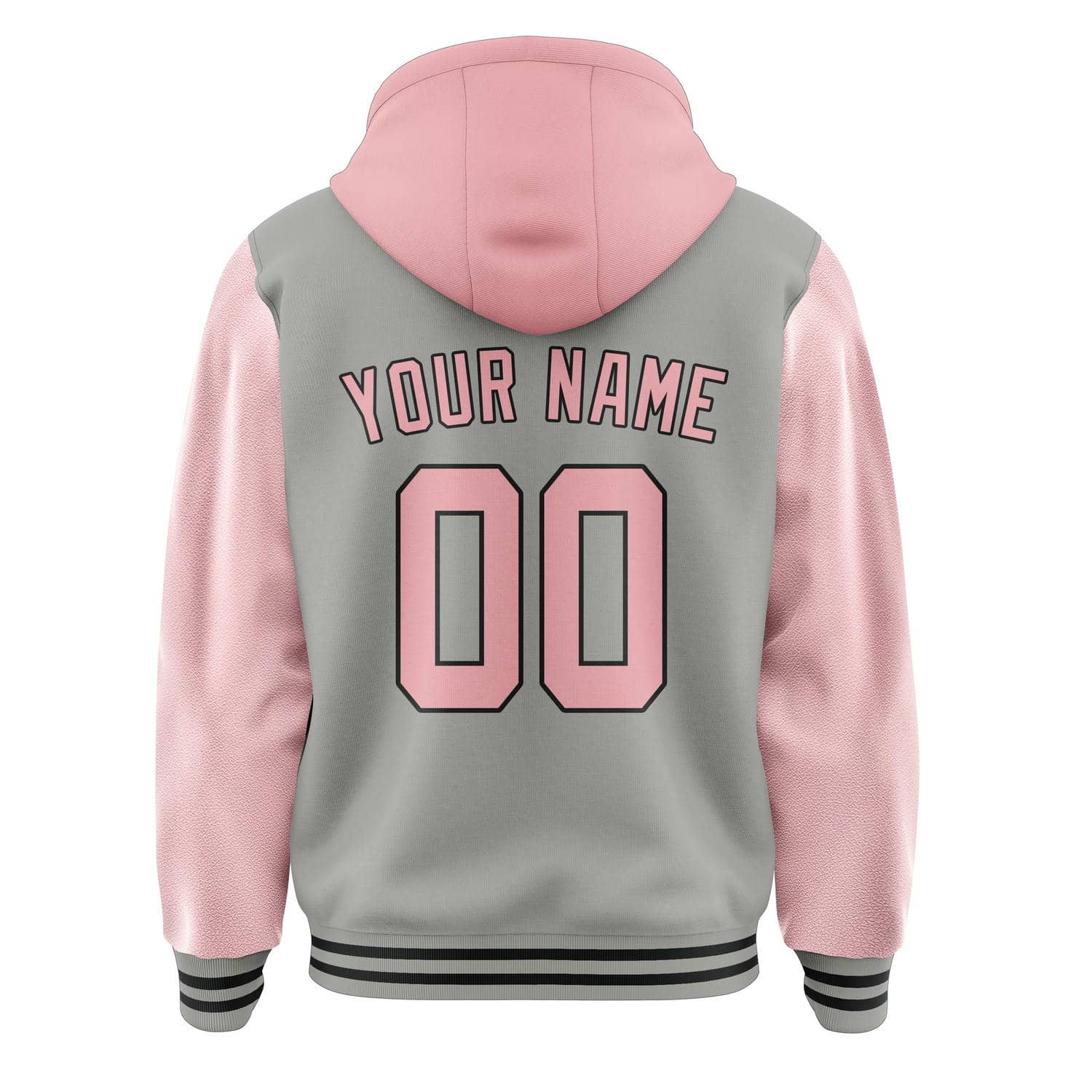 Custom Gray Light Pink Jacket