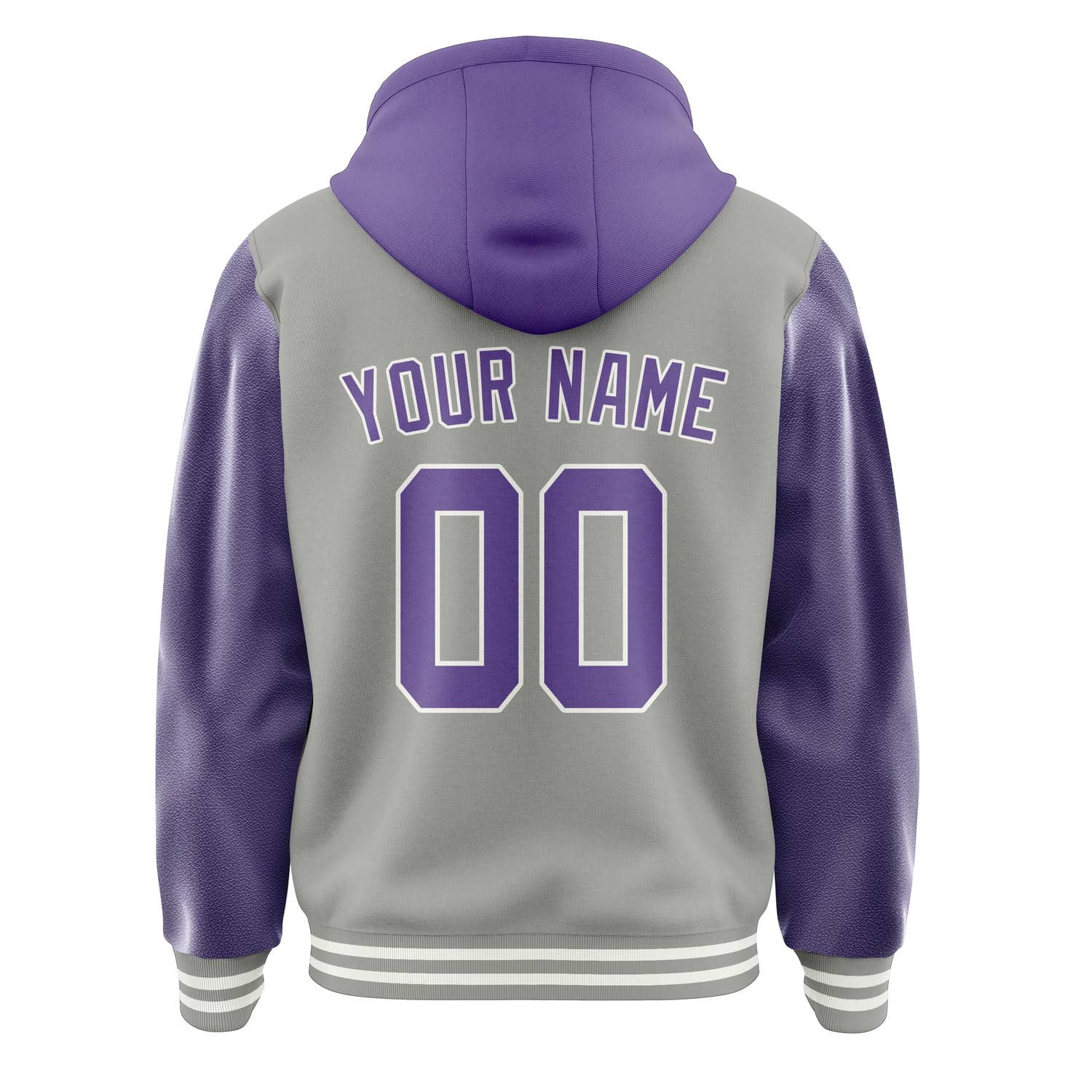 Custom Gray Light Purple Jacket