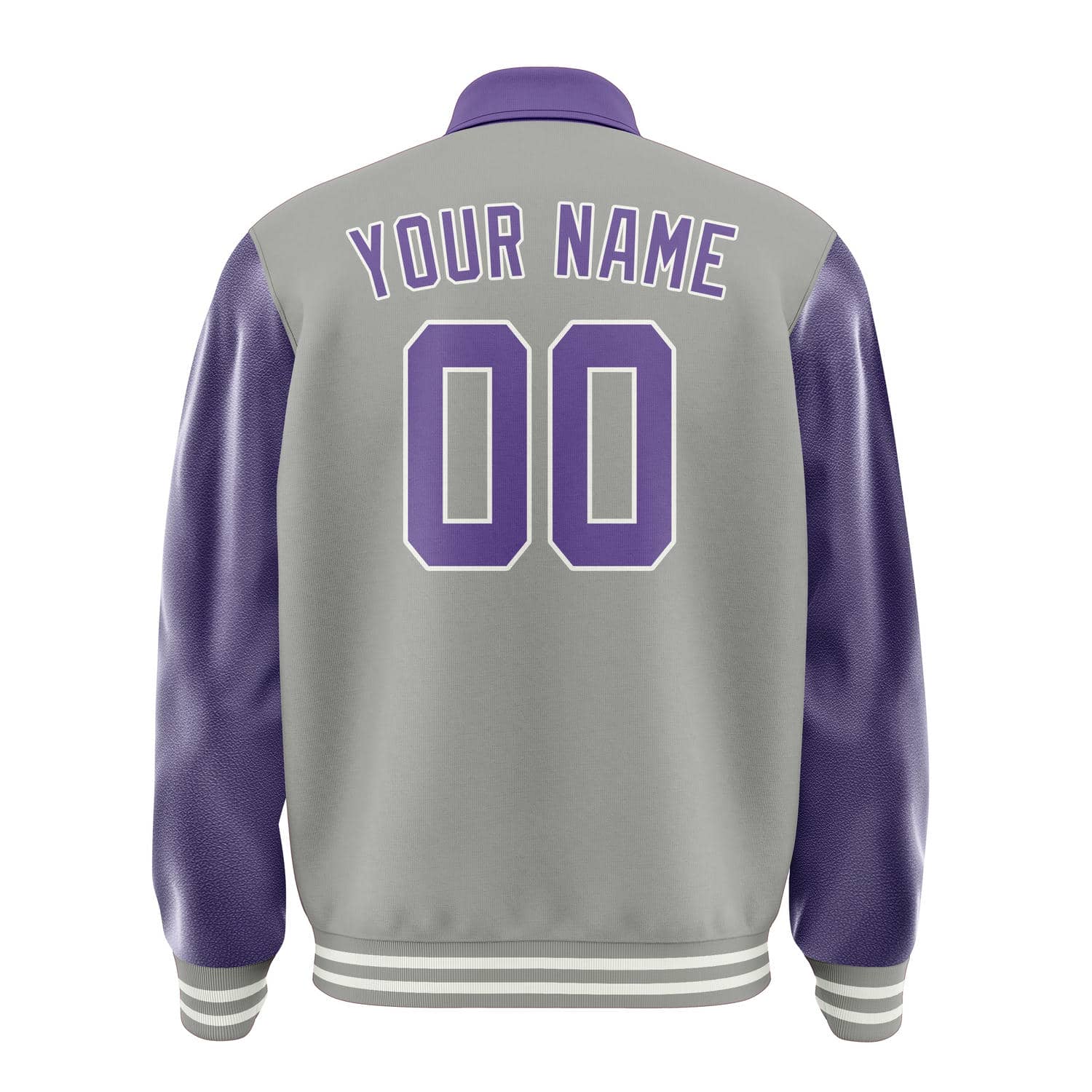 Custom Gray Light Purple Jacket