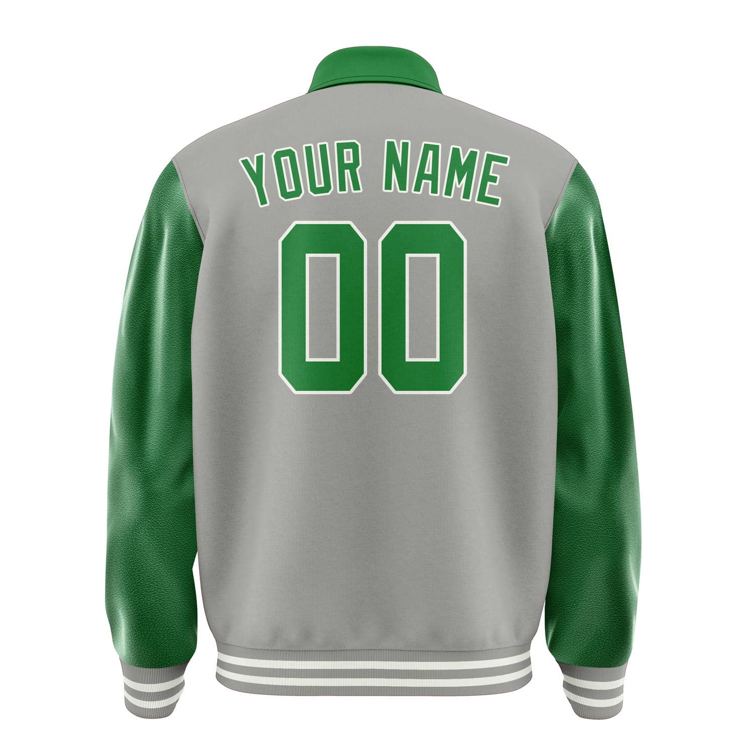 Custom Gray Emerald Green Jacket