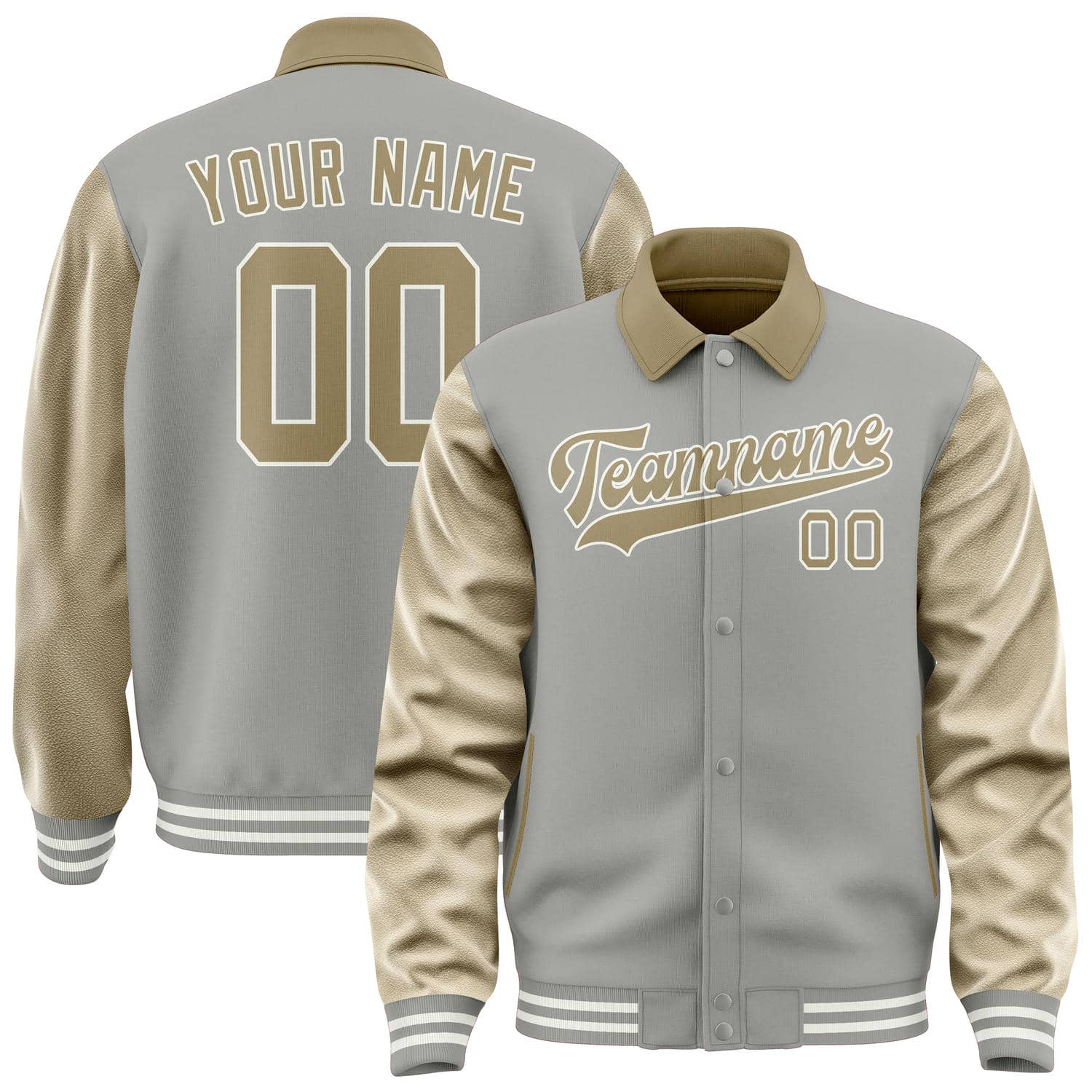 Custom Gray Light Khaki Jacket
