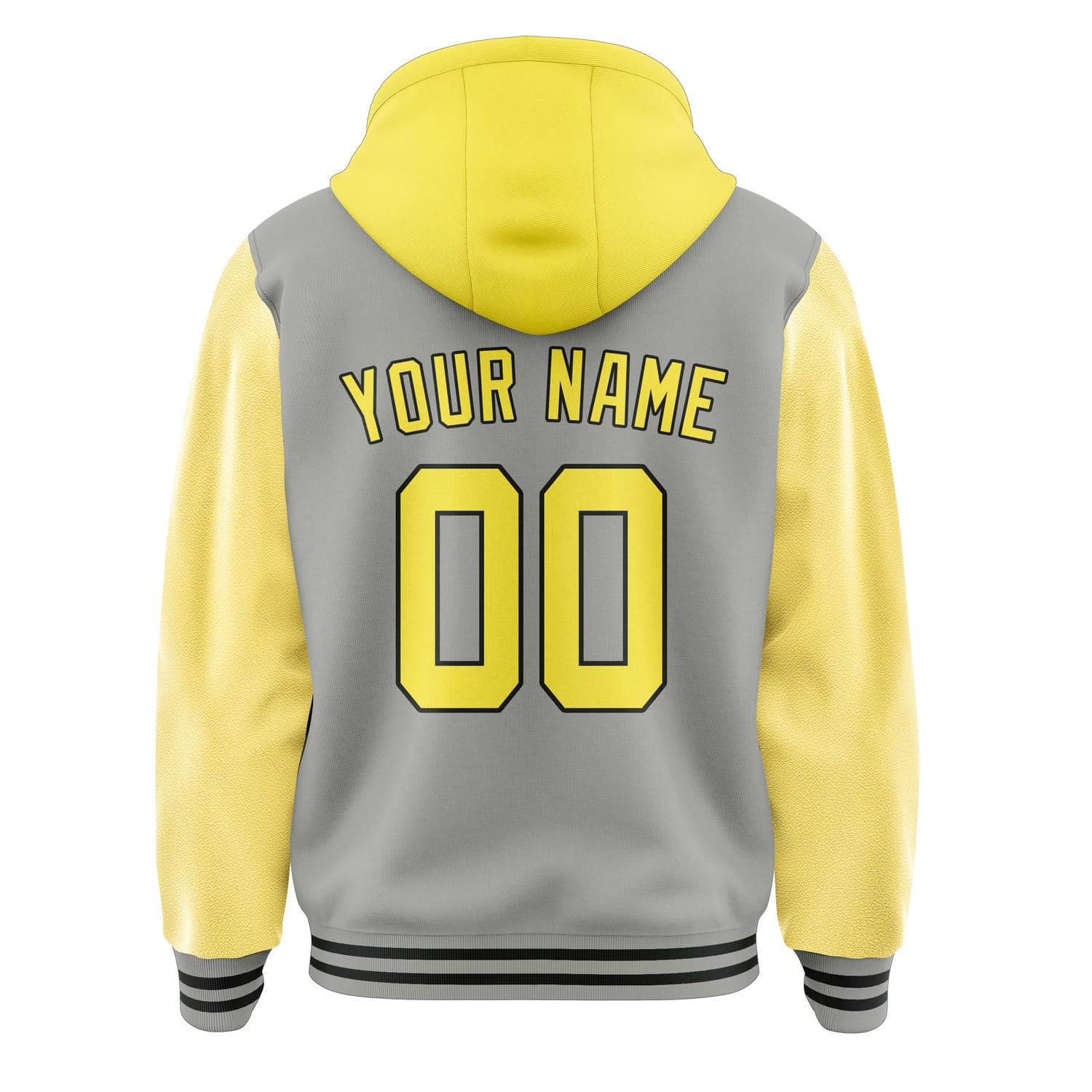 Custom Gray Light Yellow Jacket