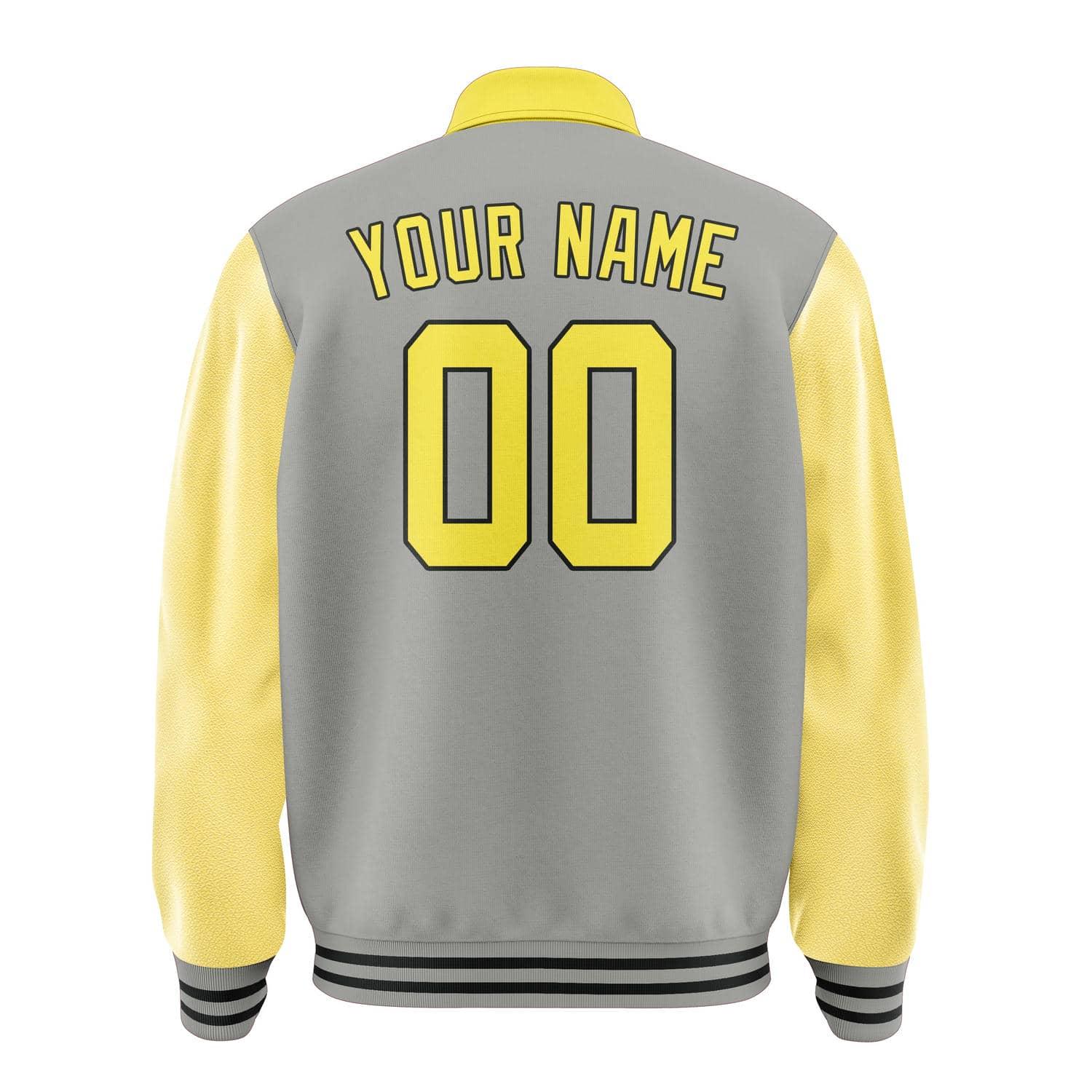 Custom Gray Light Yellow Jacket