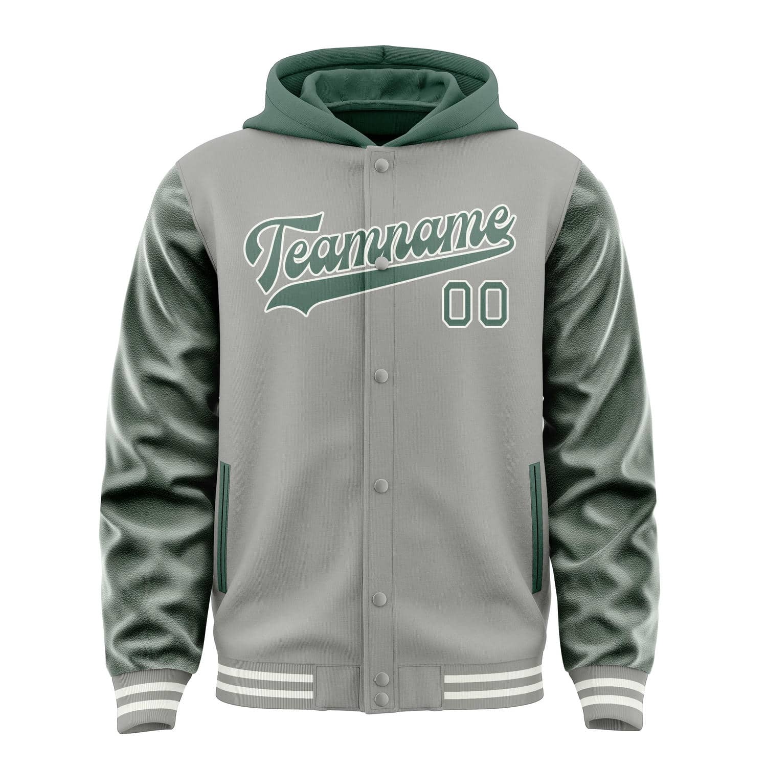 Custom Gray Blue Green Jacket