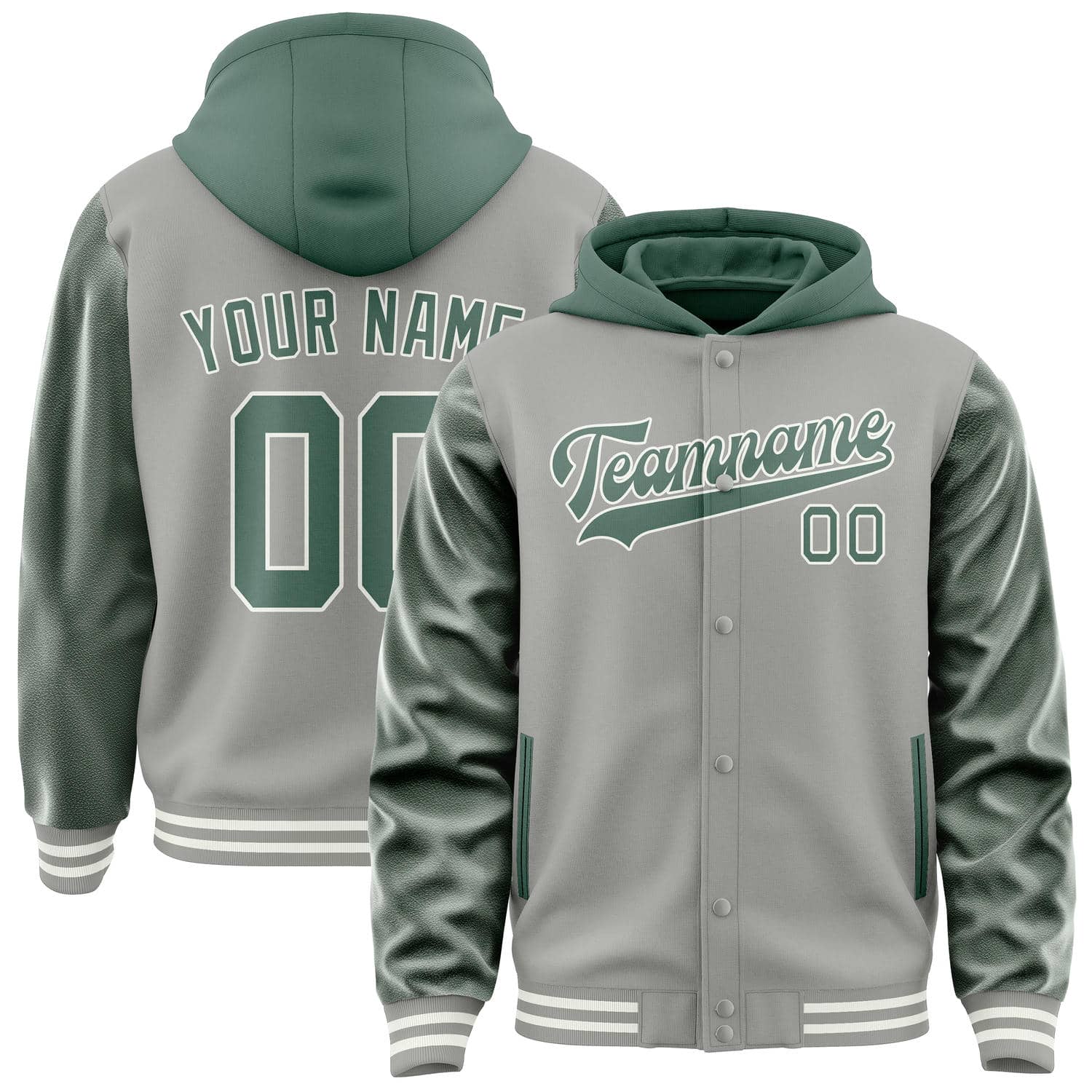 Custom Gray Blue Green Jacket