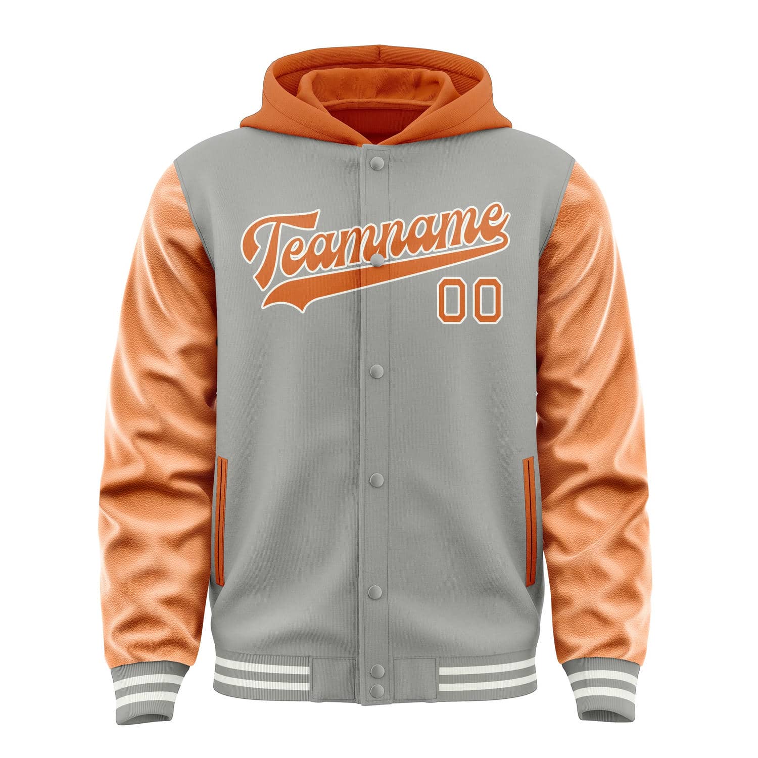 Custom Gray Orange Jacket