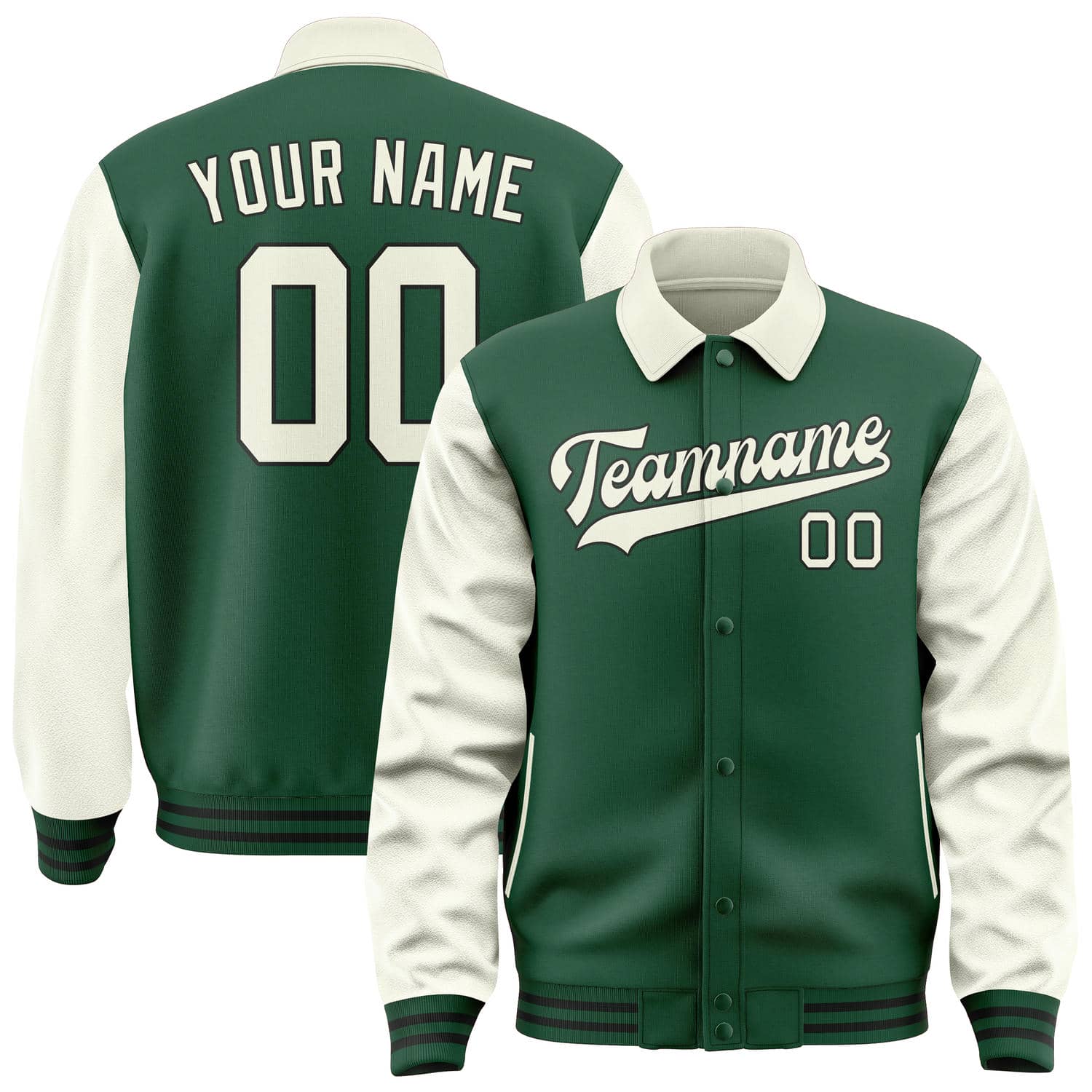 Custom Green Cream Jacket