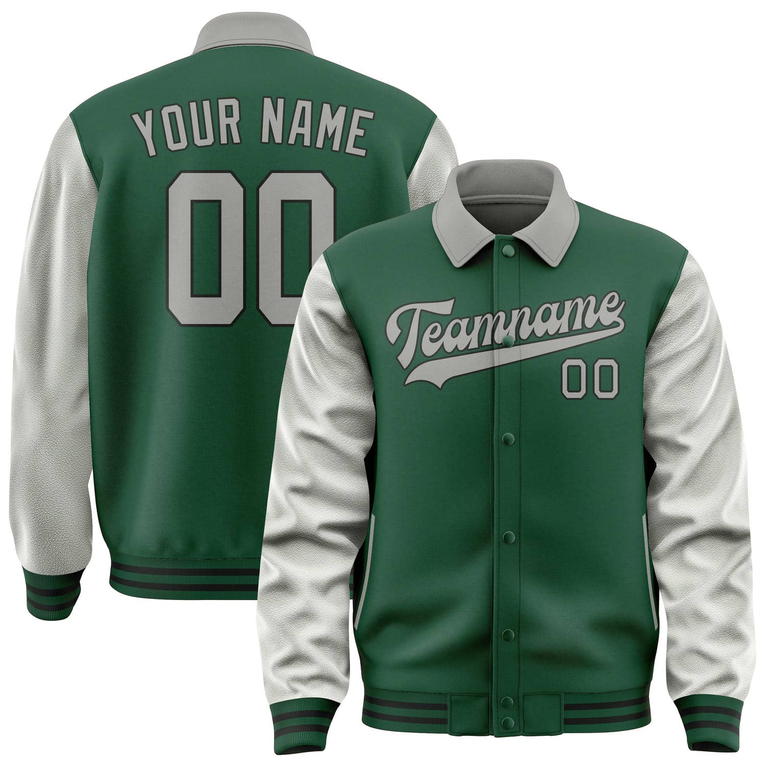 Custom Green Gray Jacket