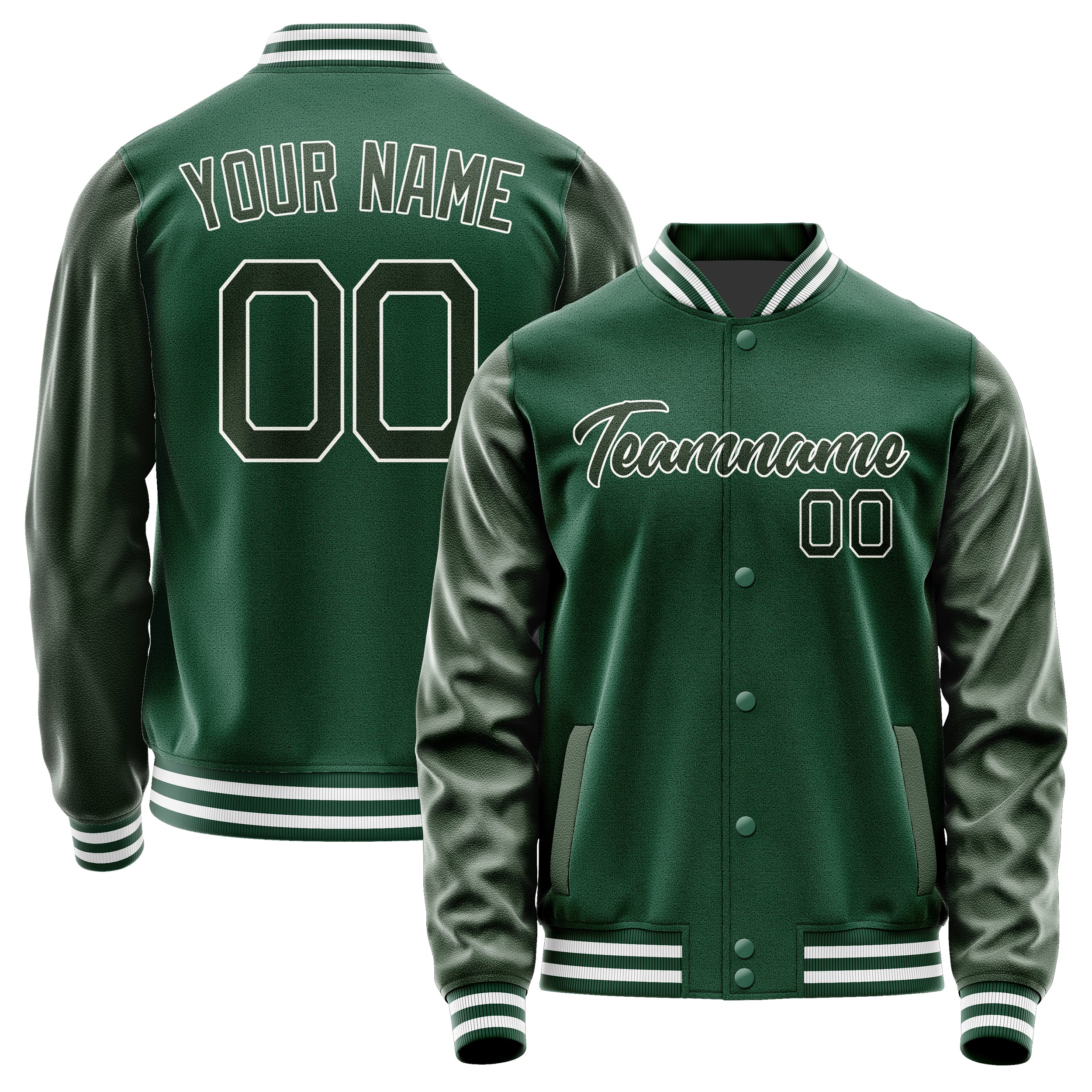 Custom Green Dark Green Jacket JA0505060518B21806