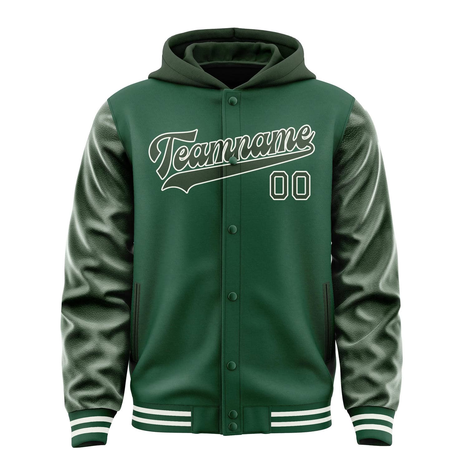 Custom Green Dark Green Jacket