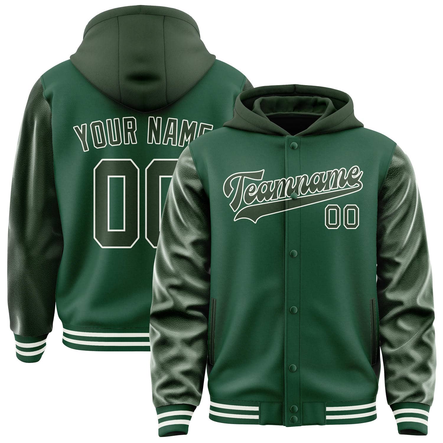 Custom Green Dark Green Jacket