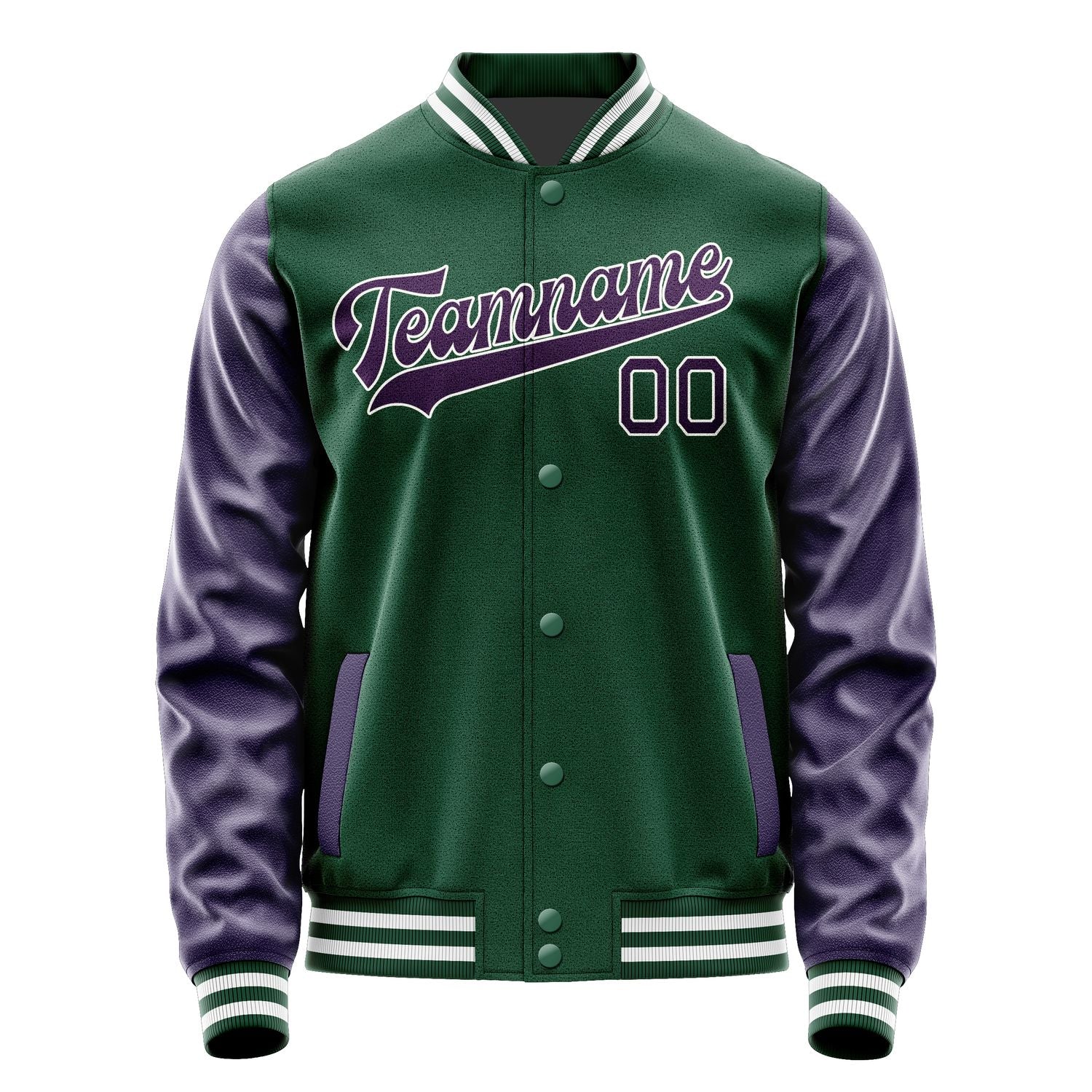 Custom Green Purple Jacket JA0505070518B31807