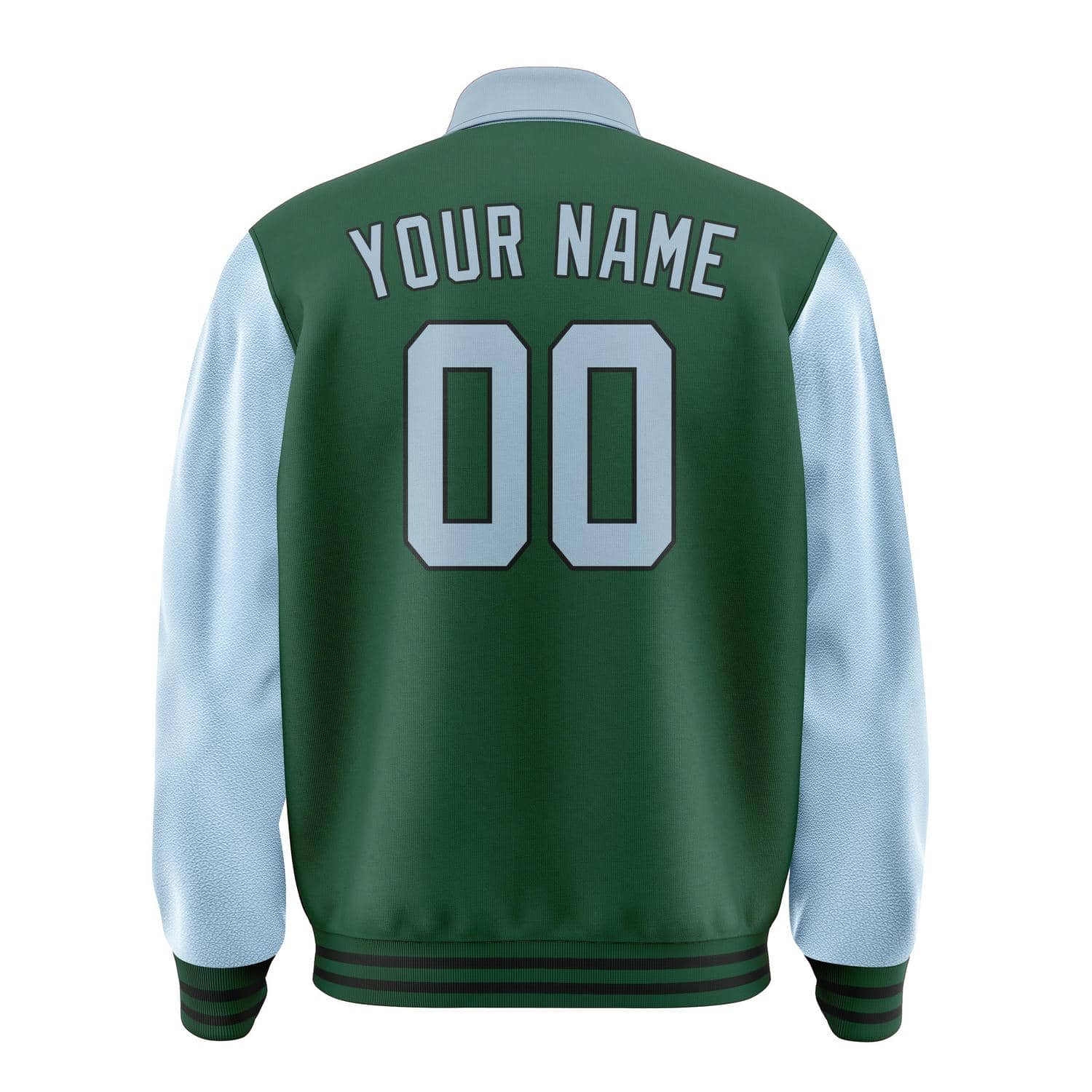 Custom Green Light Blue Jacket