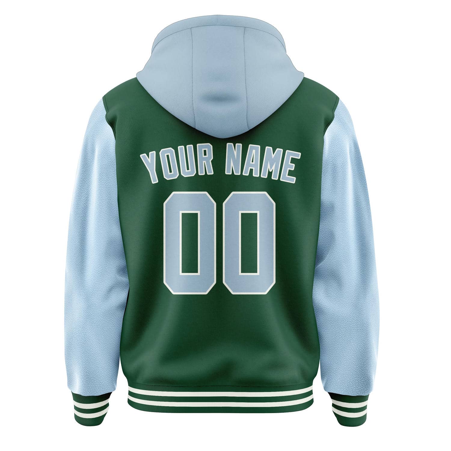 Custom Green Light Blue Jacket