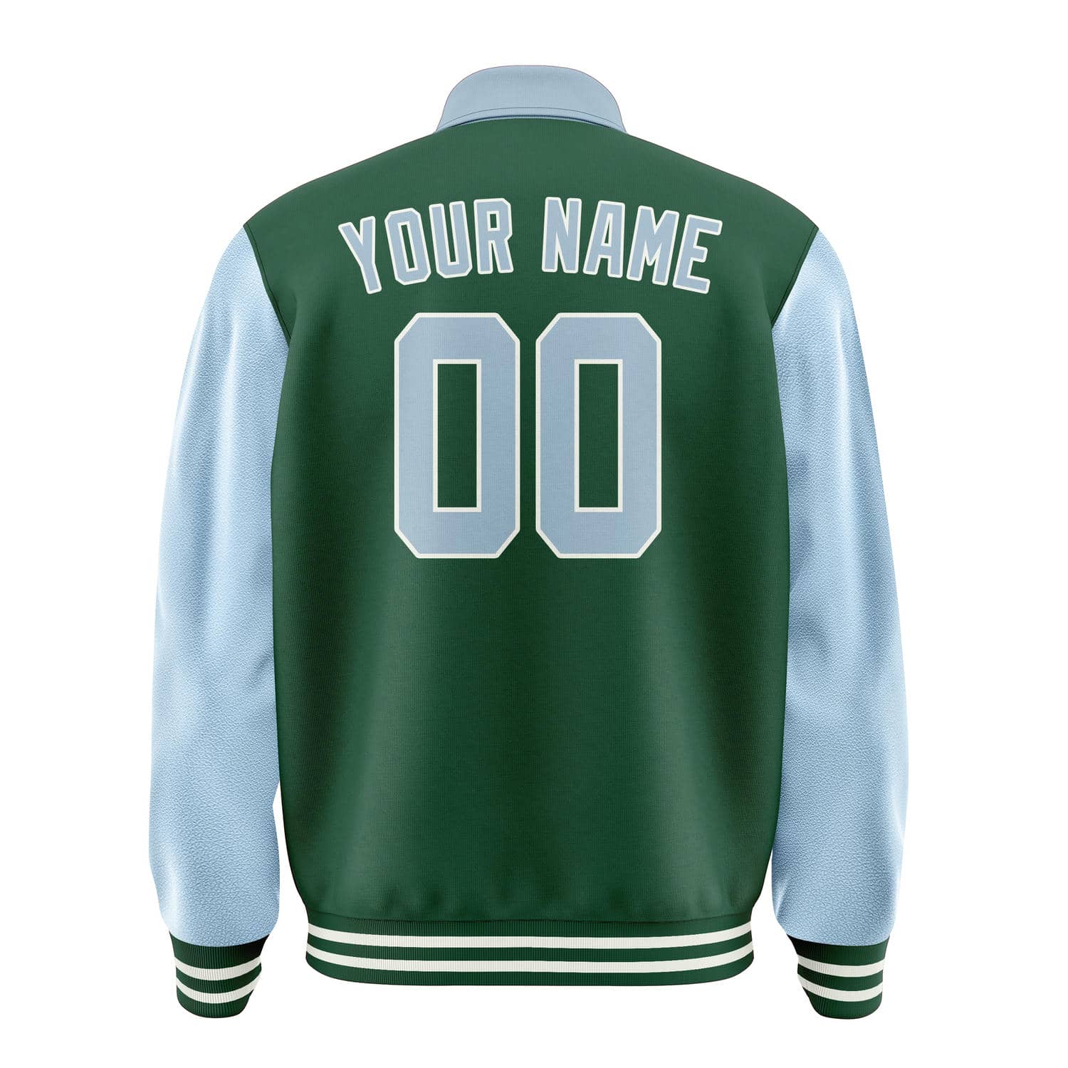 Custom Green Light Blue Jacket