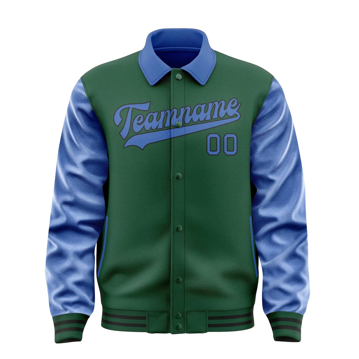 Custom Green Sky Blue Jacket