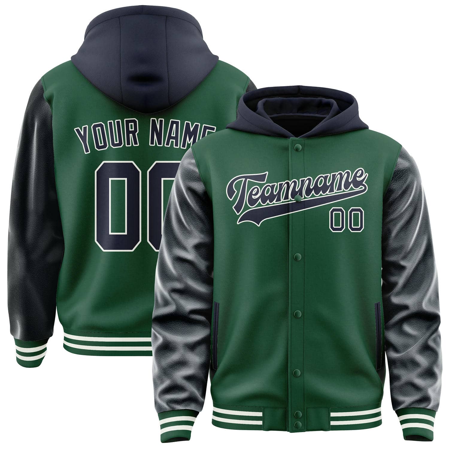Custom Green Navy Jacket