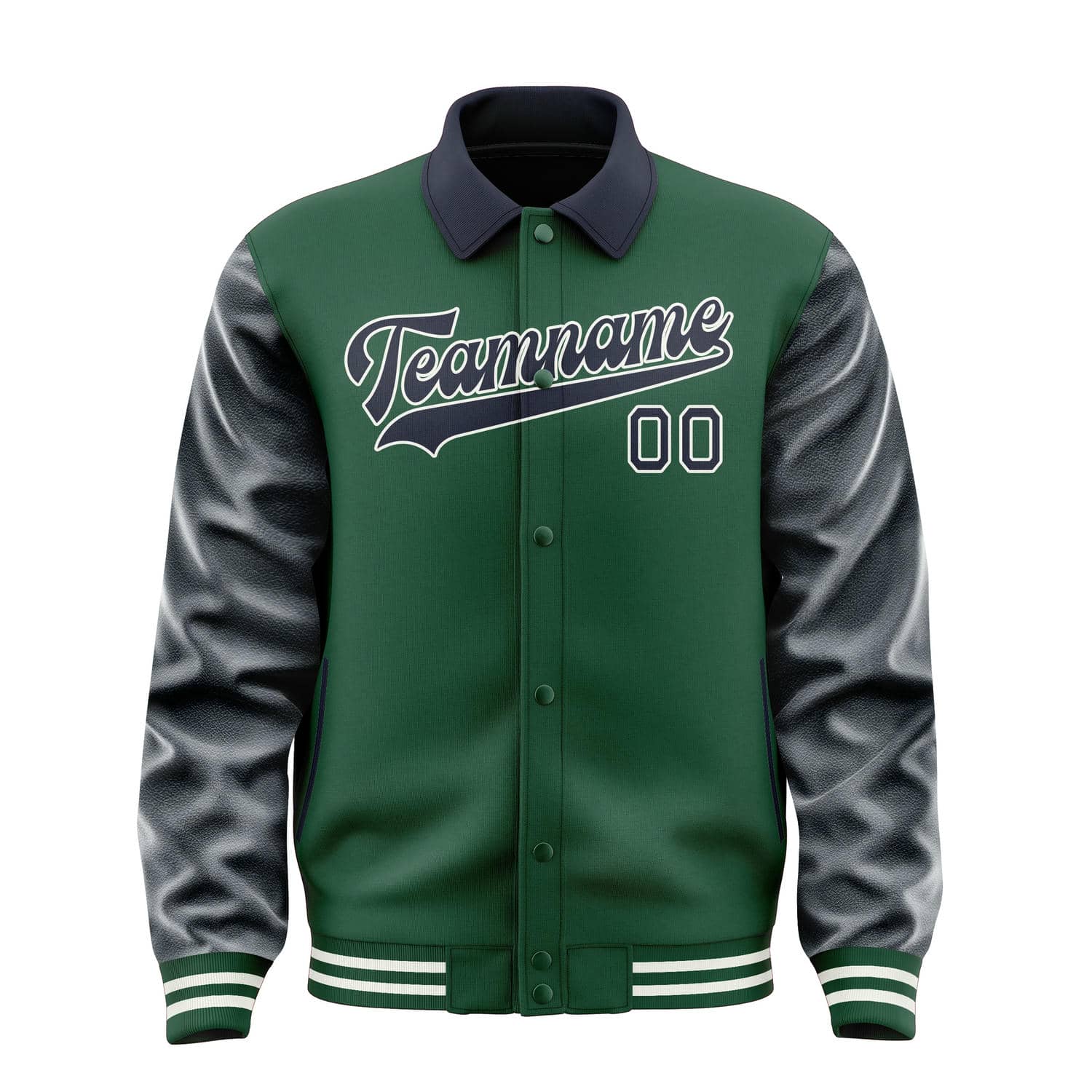 Custom Green Navy Jacket