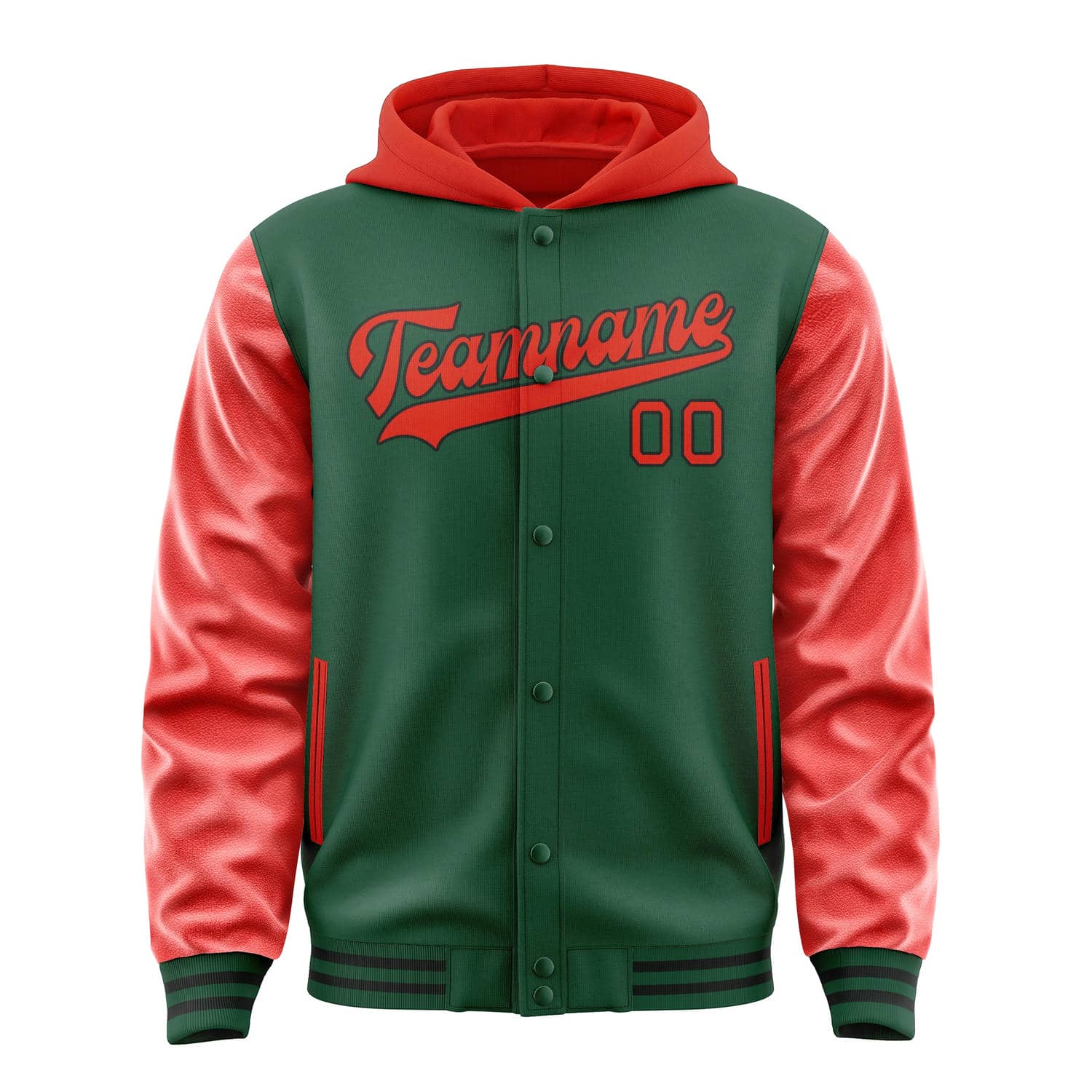 Custom Green Orange Red Jacket