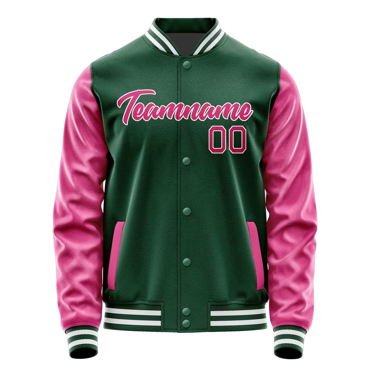 Custom Green Pink Jacket JA0505130518B21813