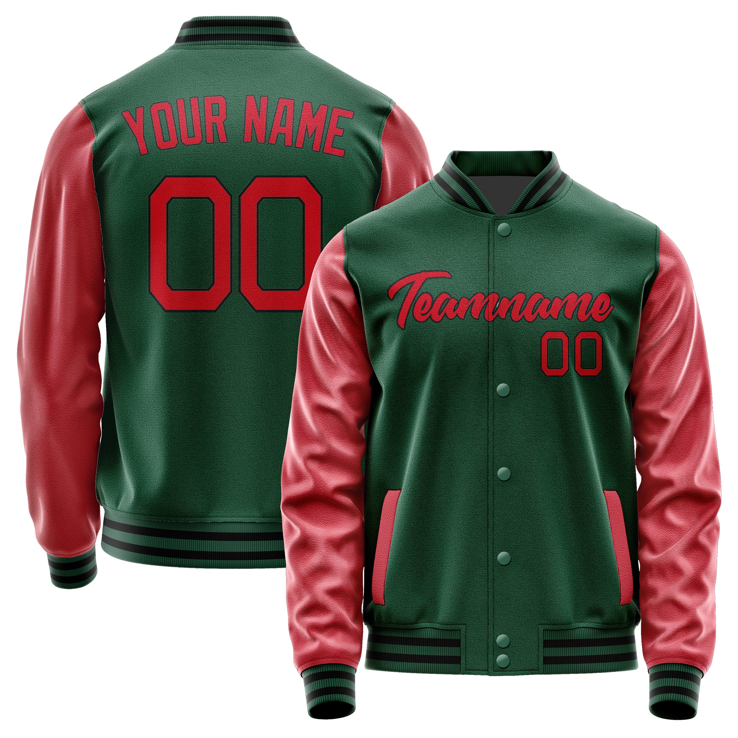 Custom Green Red Jacket JA0505140517B21714