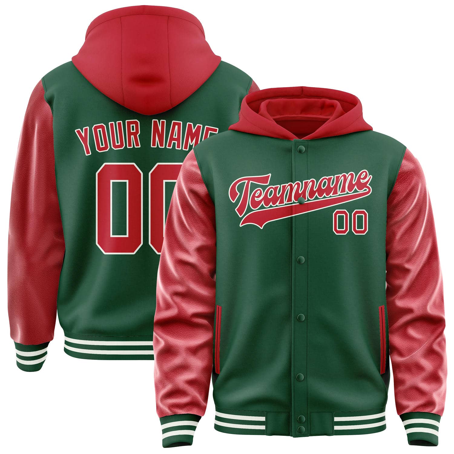 Custom Green Red Jacket