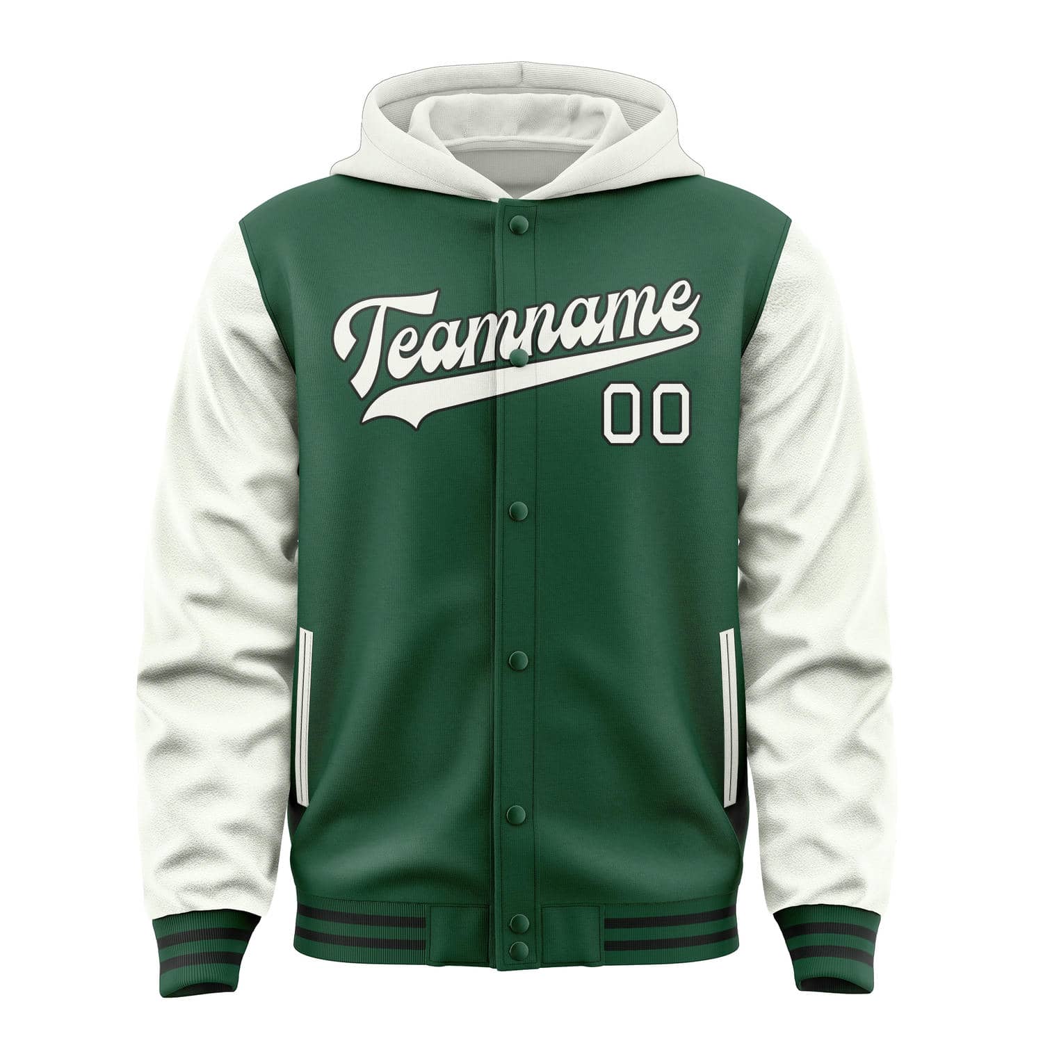 Custom Green White Jacket
