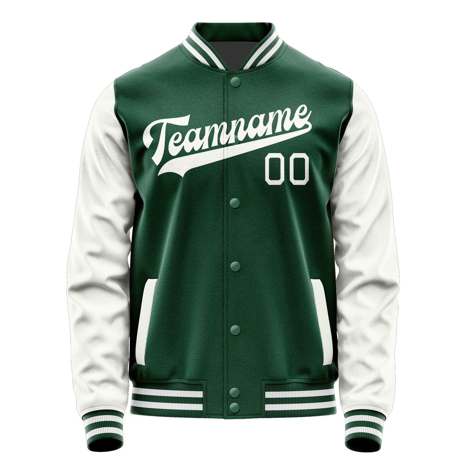 Custom Green White Jacket JA0505180518B31818