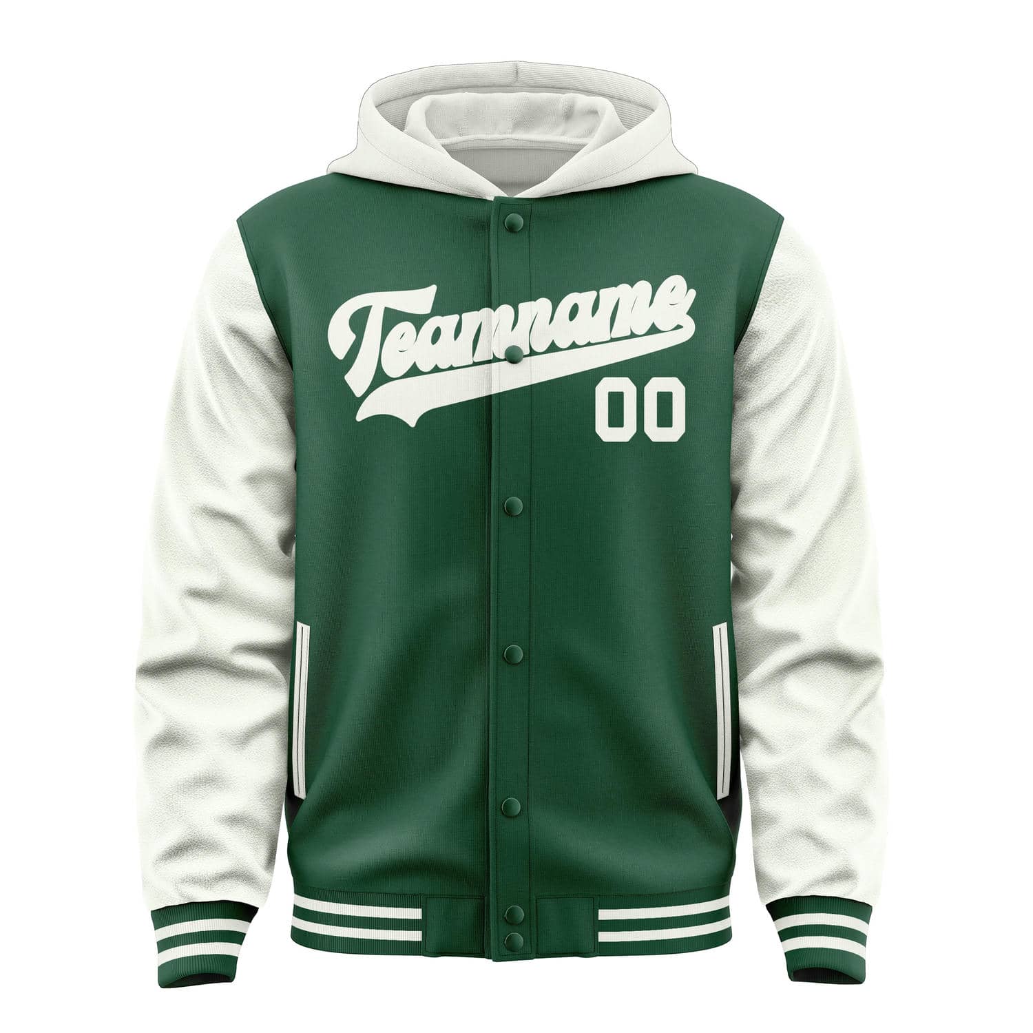 Custom Green White Jacket