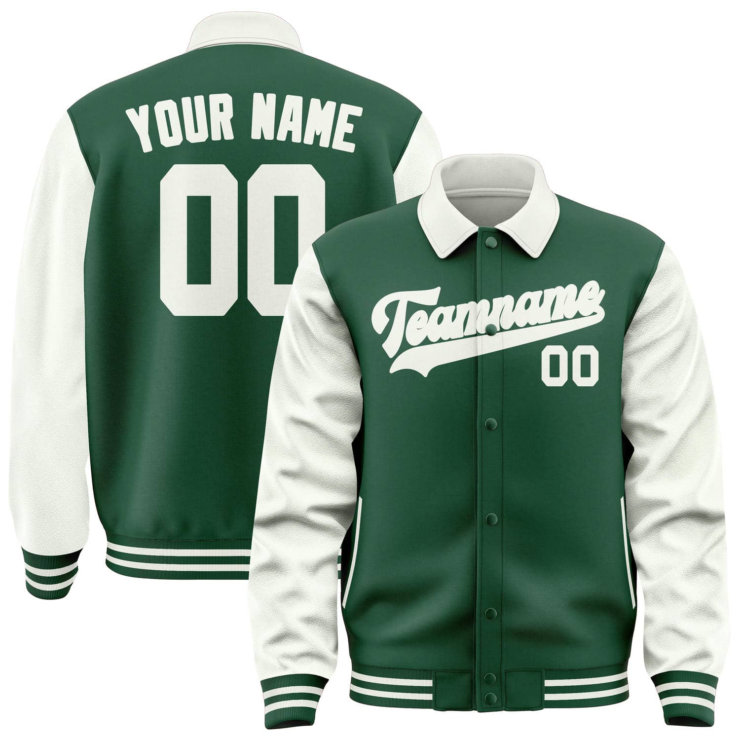 Custom Green White Jacket