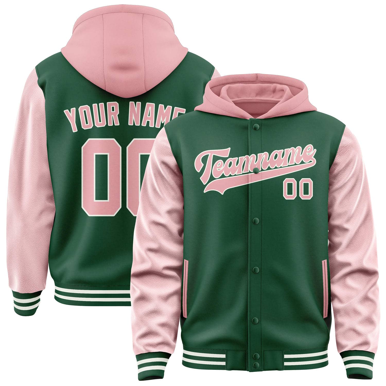 Custom Green Light Pink Jacket