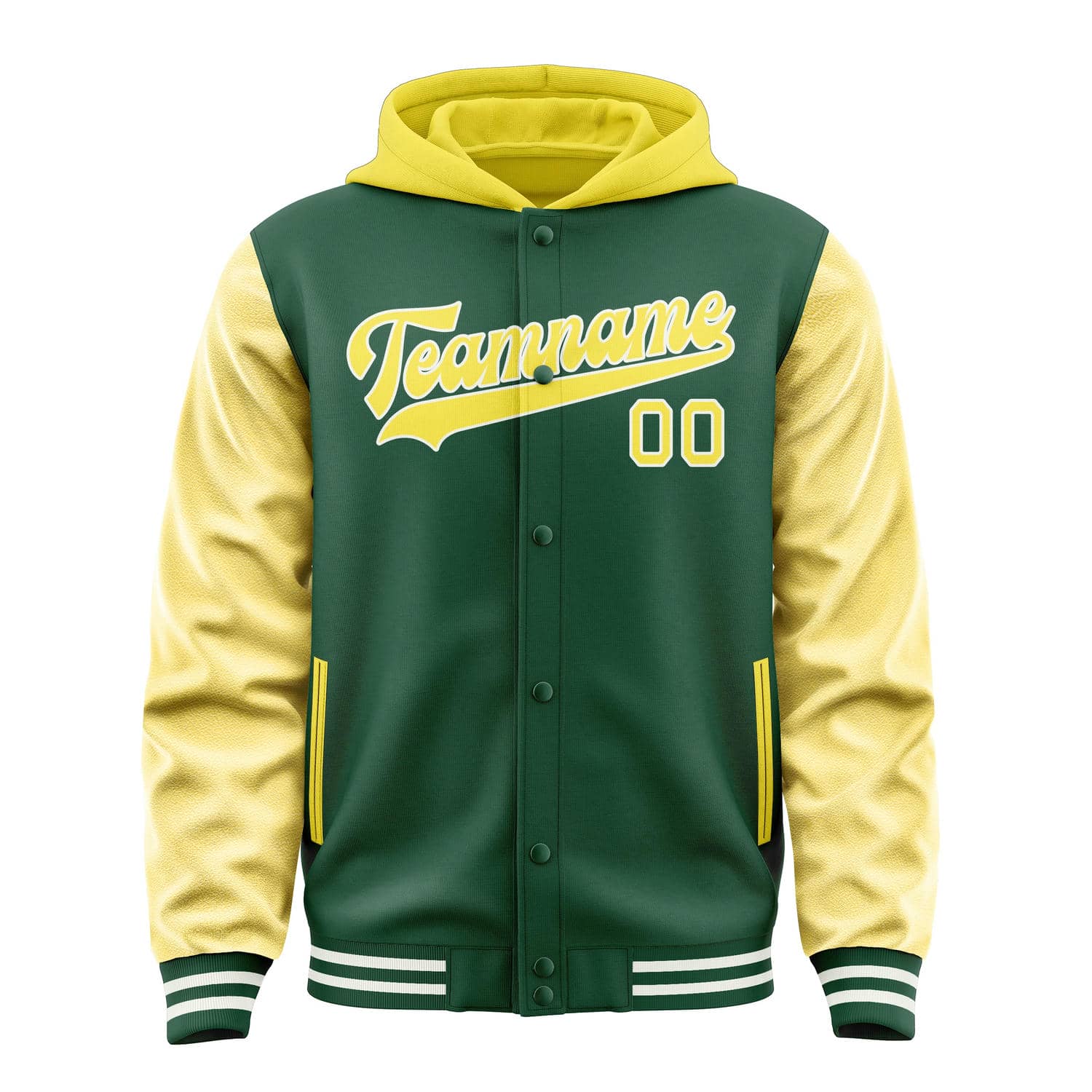 Custom Green Light Yellow Jacket