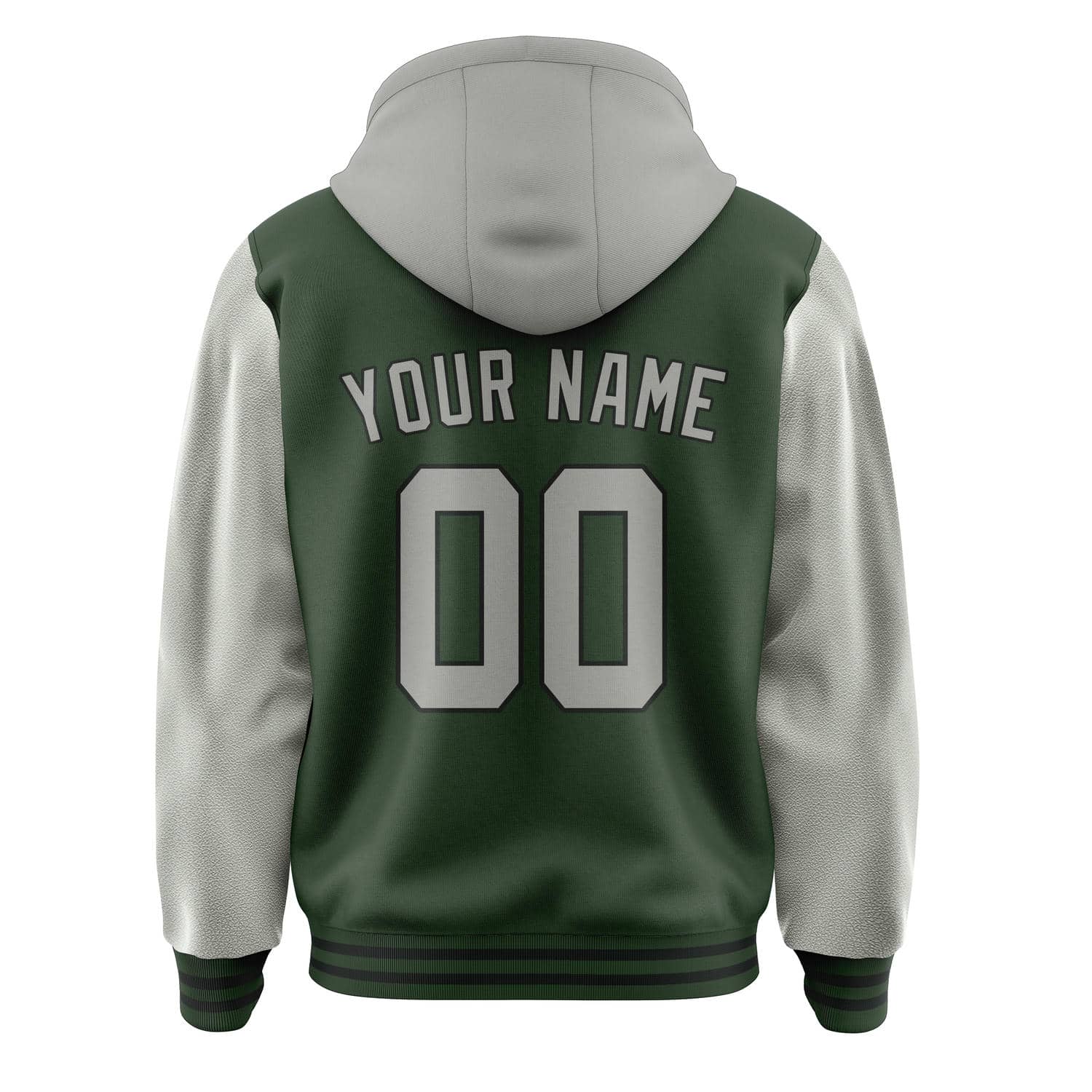 Custom Dark Green Gray Jacket