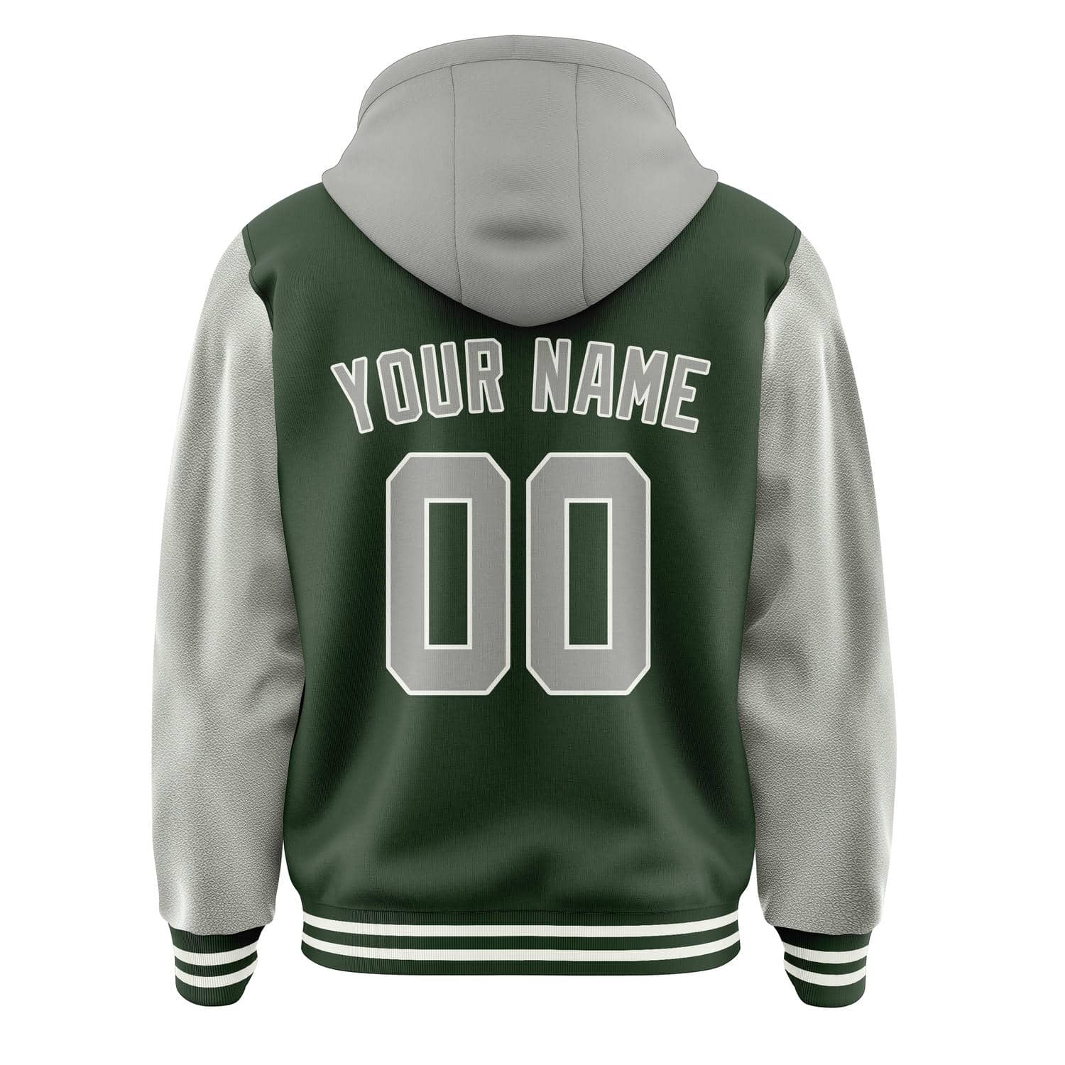 Custom Dark Green Gray Jacket