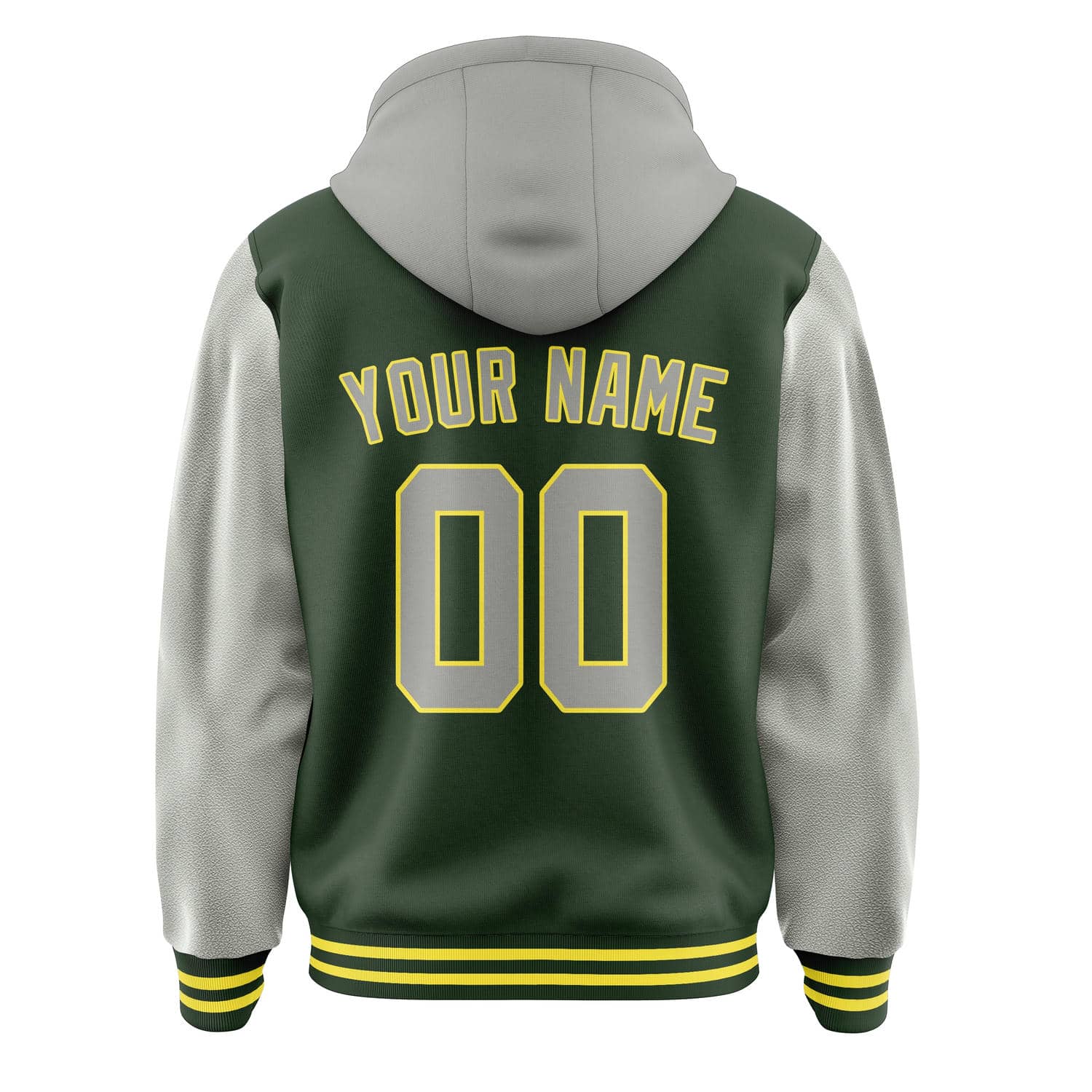 Custom Dark Green Gray Jacket