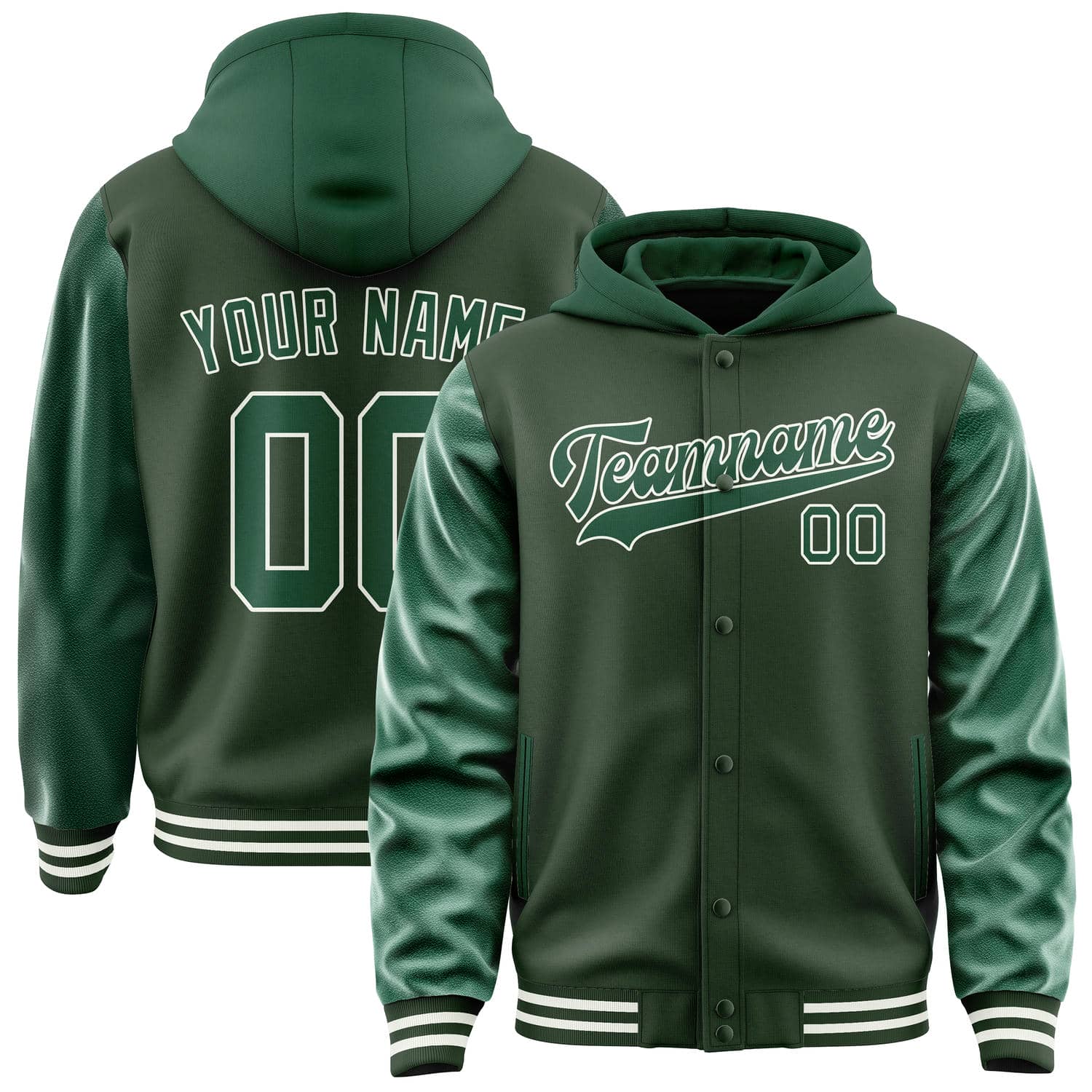 Custom Dark Green Green Jacket