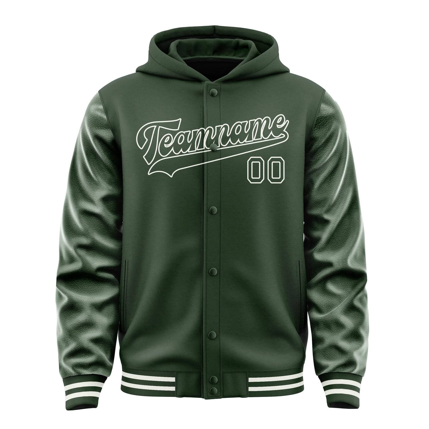 Custom Dark Green Dark Green Jacket