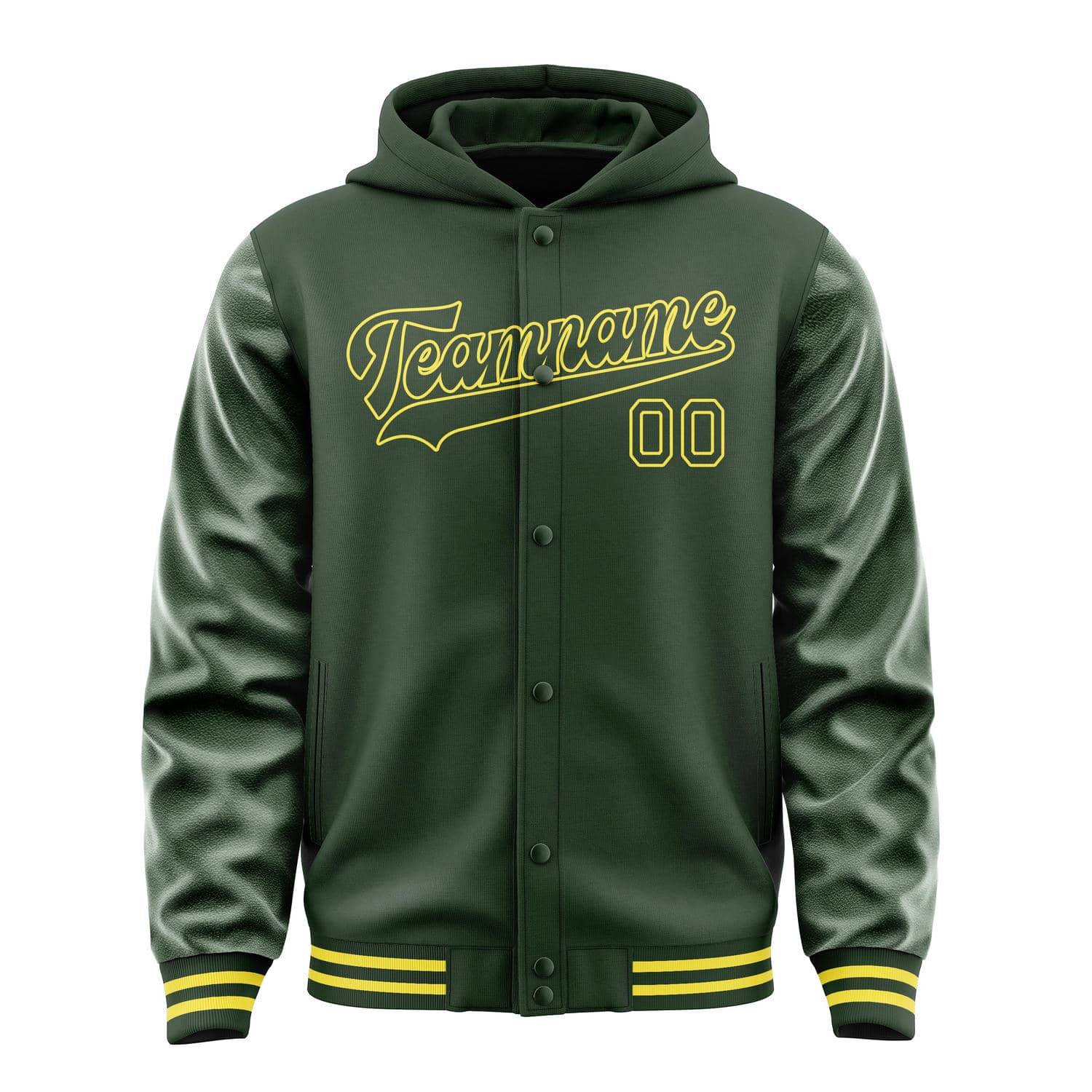 Custom Dark Green Dark Green Jacket